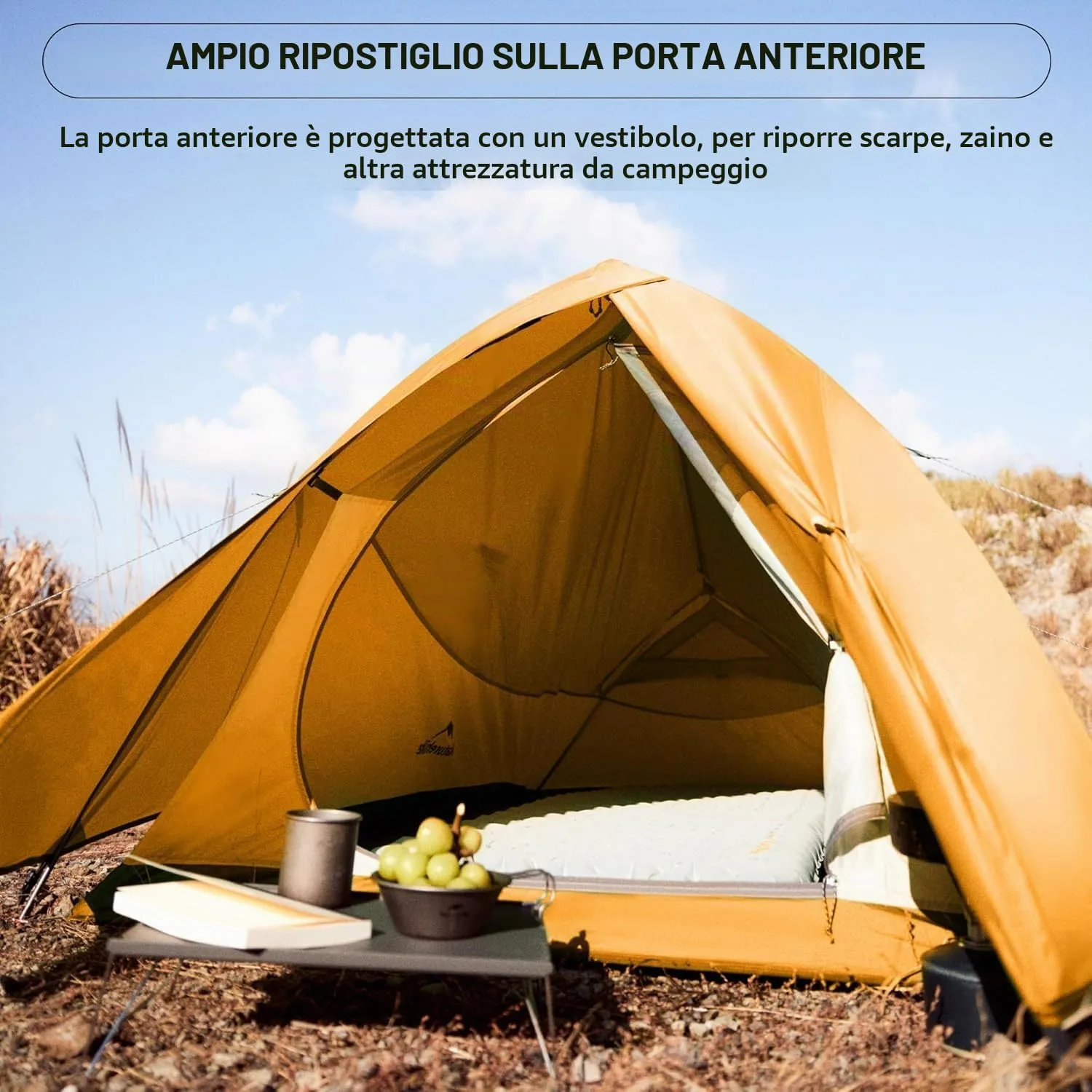 Naturehike Cloud Up 2 Tenda da Campeggio per 2 Persone (Forest Green) - immagine 7