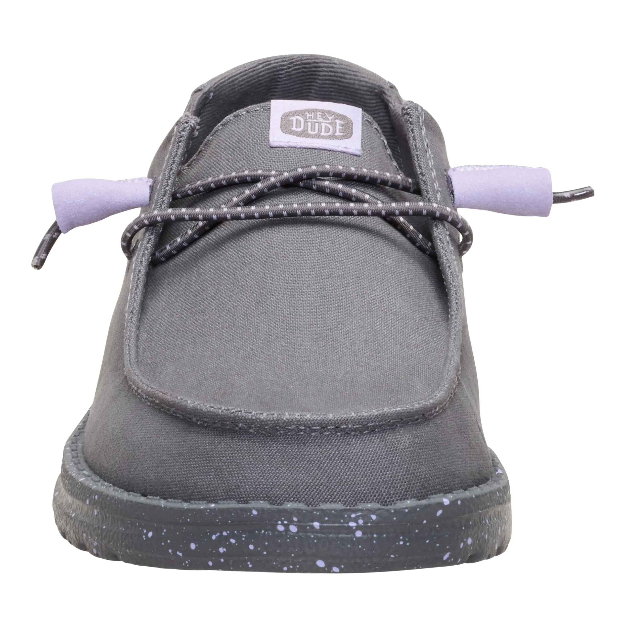 HEYDUDE Wendy Canvas Donna, Scarpe Basse Casual, Grigio Scuro, 41 - immagine 2