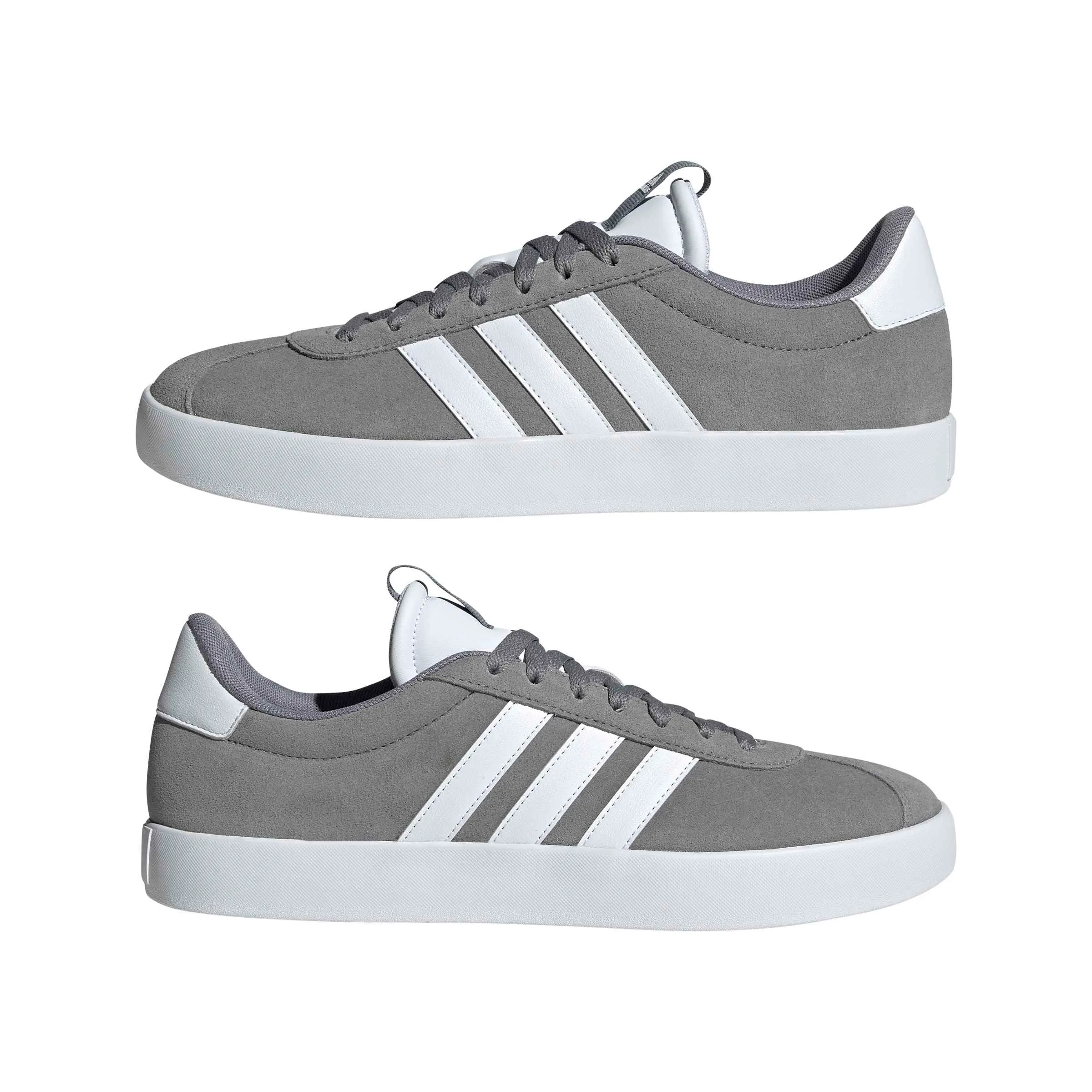 adidas VL Court 3.0 Shoes, Grey Three / Cloud White / Cloud White, 46 EU - immagine 8