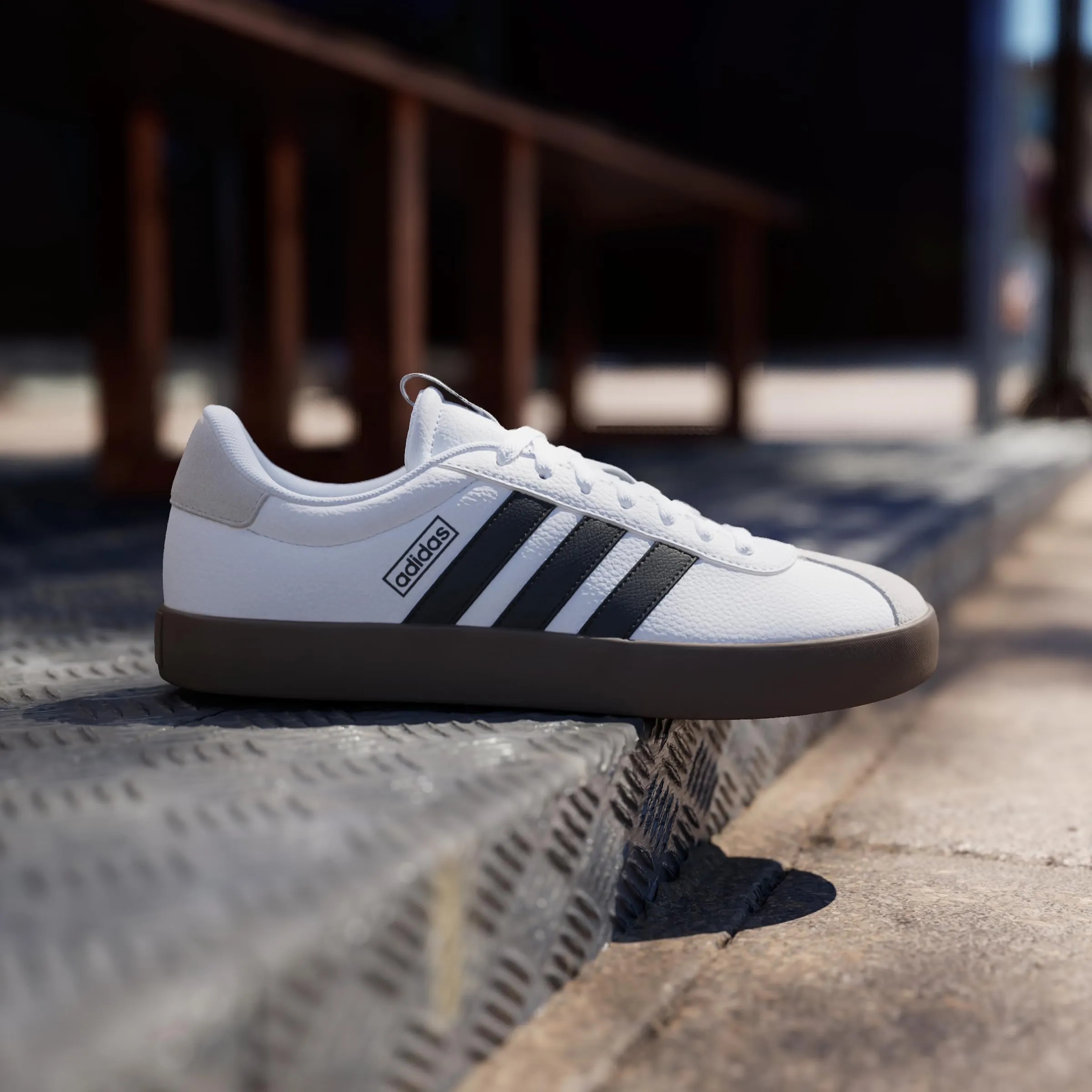 adidas VL Court 3.0 Shoes, Cloud White/Core Black/Grey One, 48 EU - immagine 3