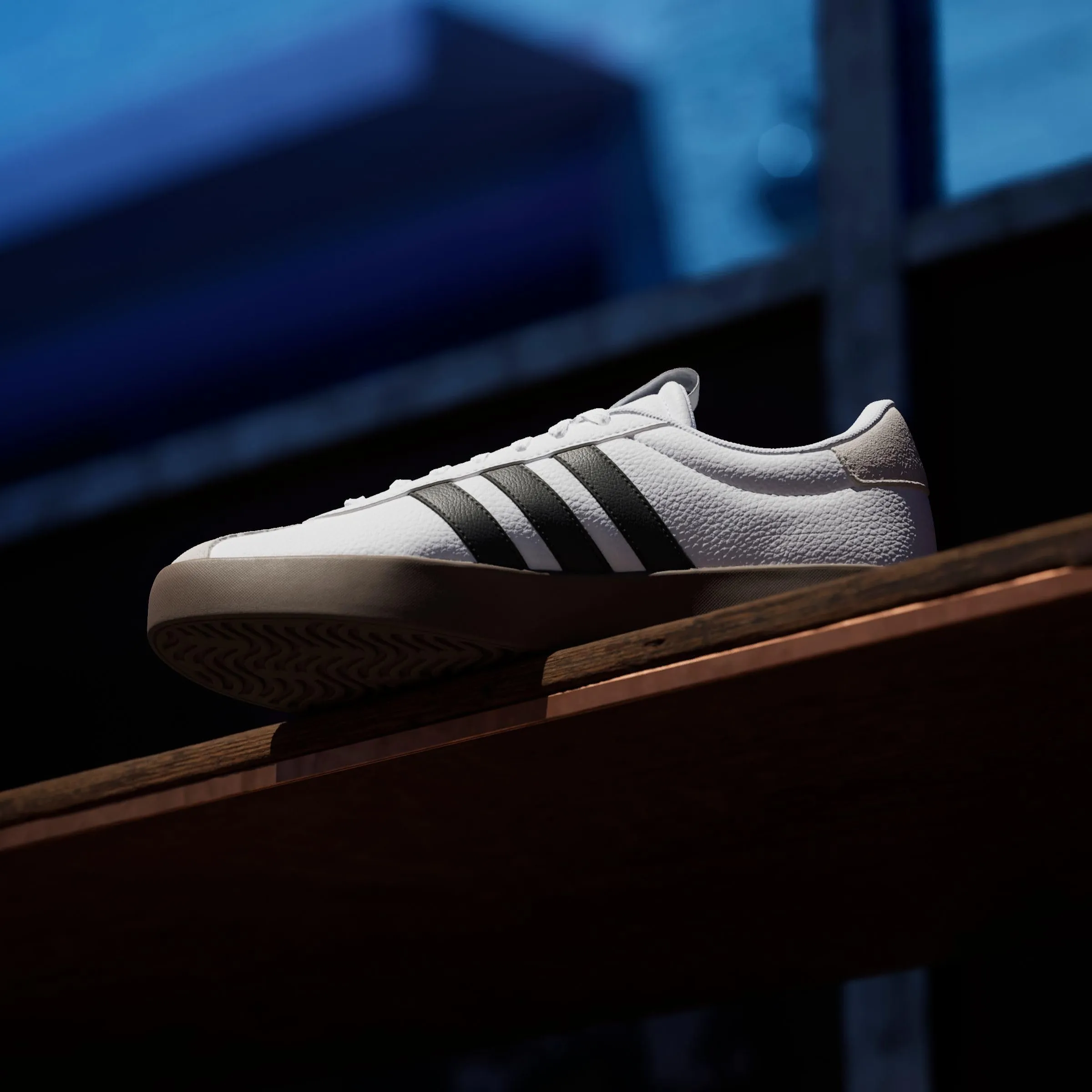 adidas VL Court 3.0 Shoes, Cloud White/Core Black/Grey One, 44 2/3 EU - immagine 2