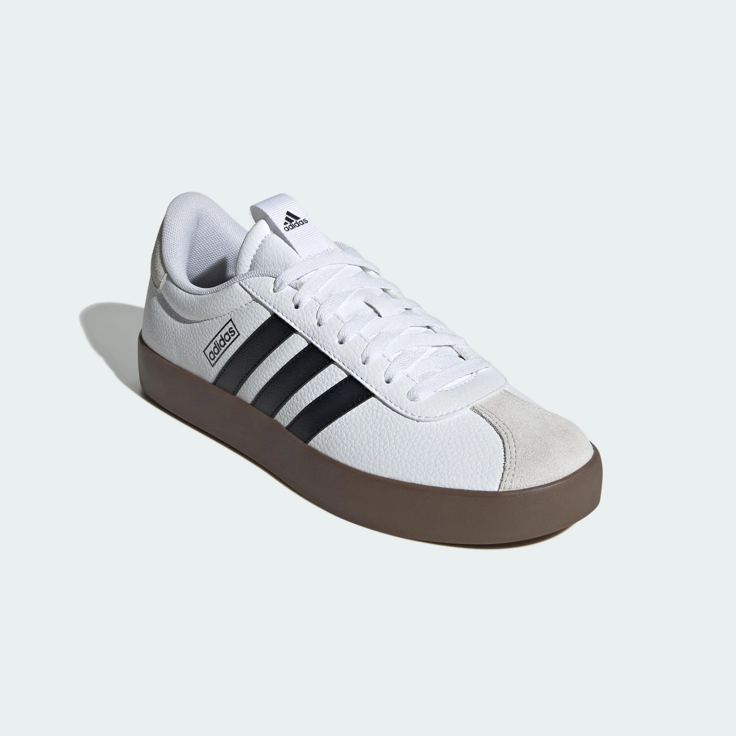 adidas VL Court 3.0 Shoes - Cloud White/Core Black/Grey One - 42 2/3 EU - immagine 7