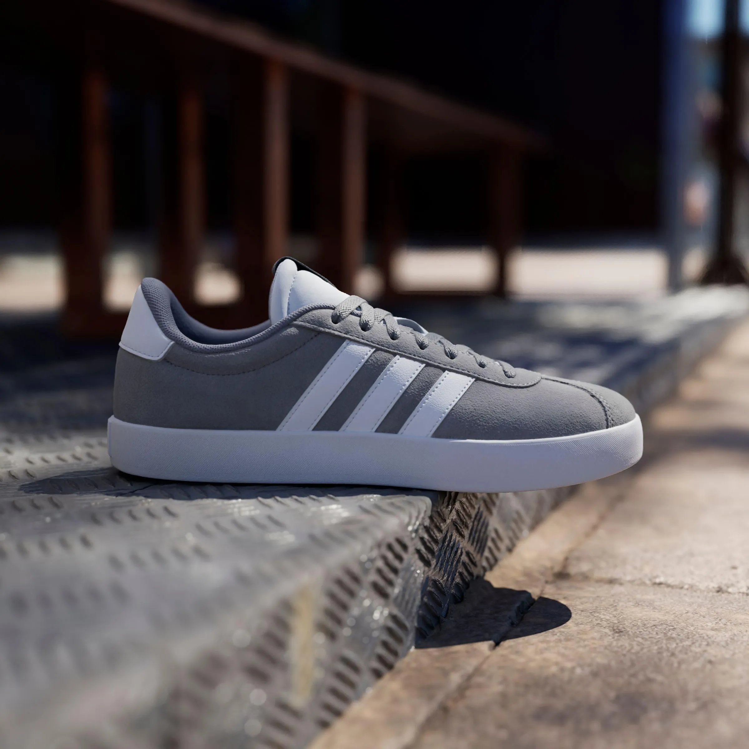 adidas VL Court 3.0 Shoes - Grey Three/Cloud White/Cloud White - 44 EU - immagine 2