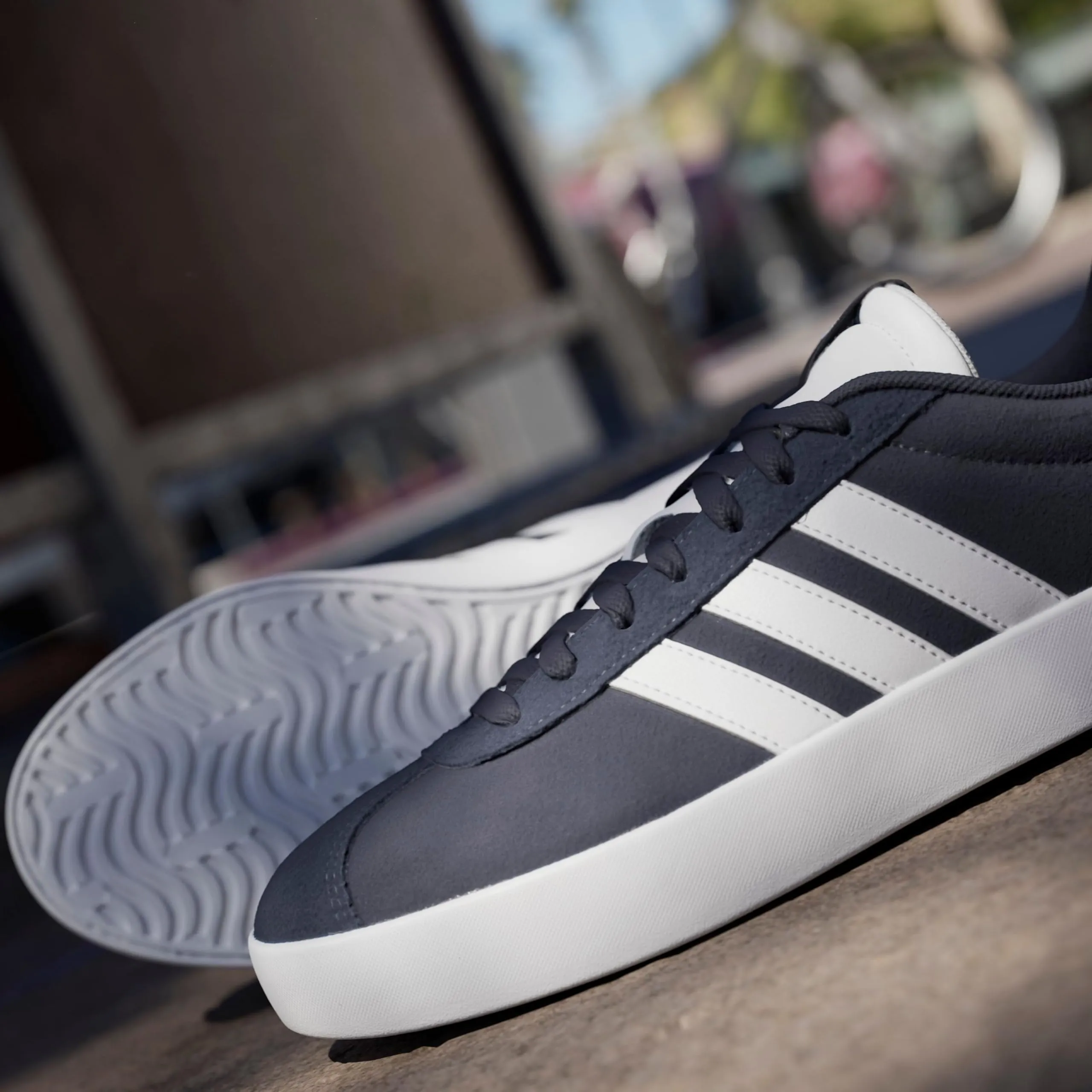 adidas VL Court 3.0 Shoes - Legend Ink/Cloud White - 41 1/3 EU - immagine 3