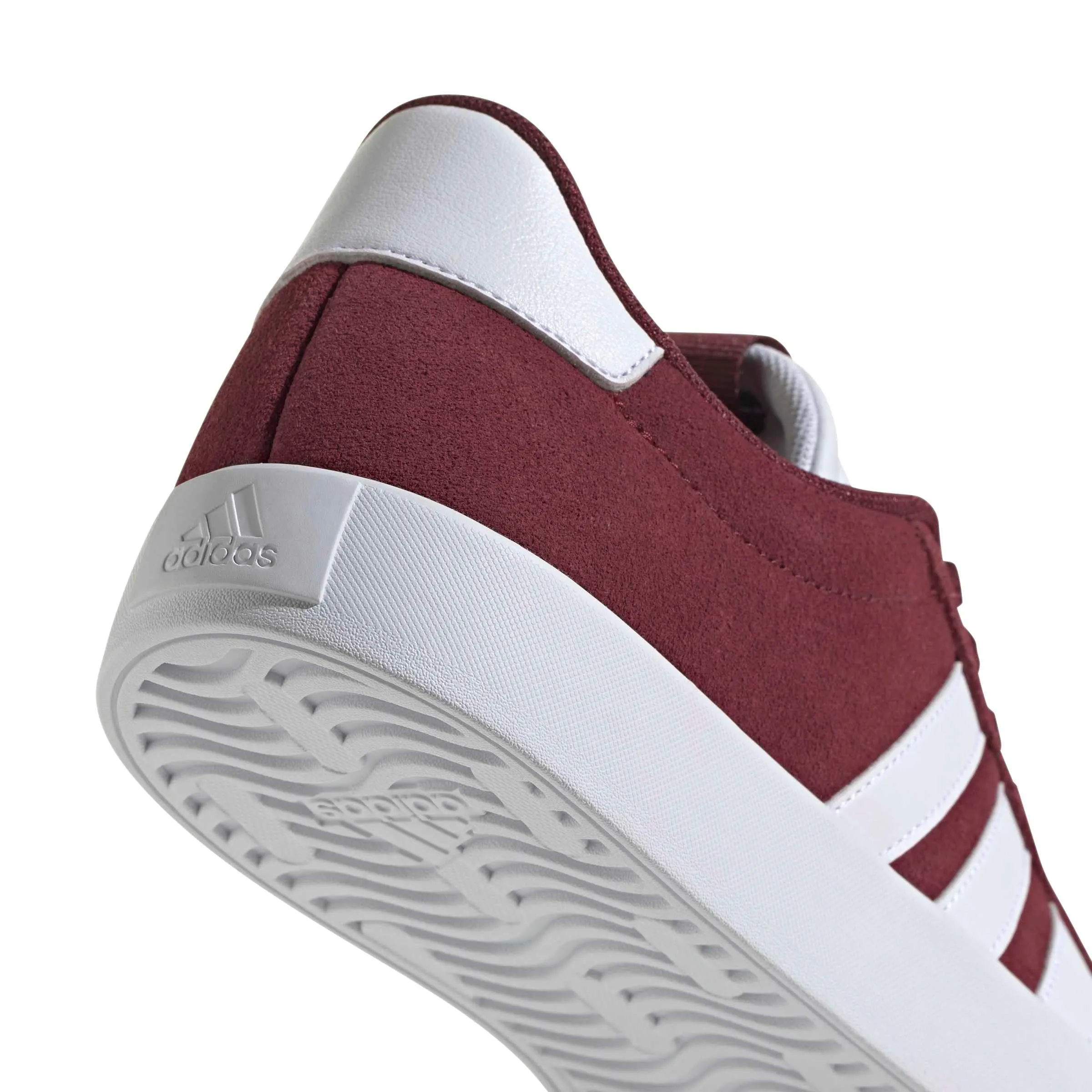 adidas VL Court 3.0 Shoes, Shadow Red/Cloud White, 44 EU - immagine 4