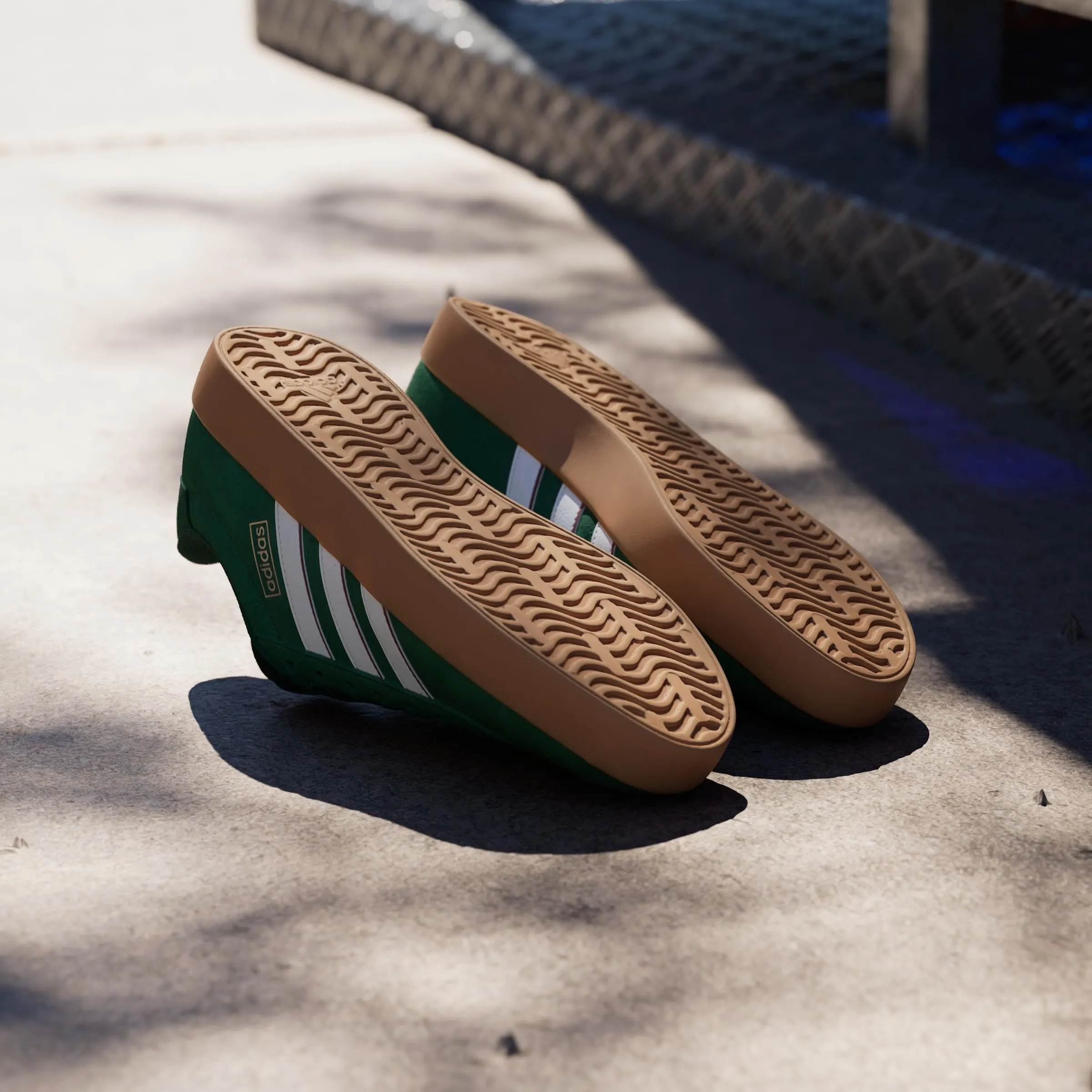 adidas VL Court 3.0 Shoes - Dark Green / Cloud White / Burgundy - 46 EU - immagine 9