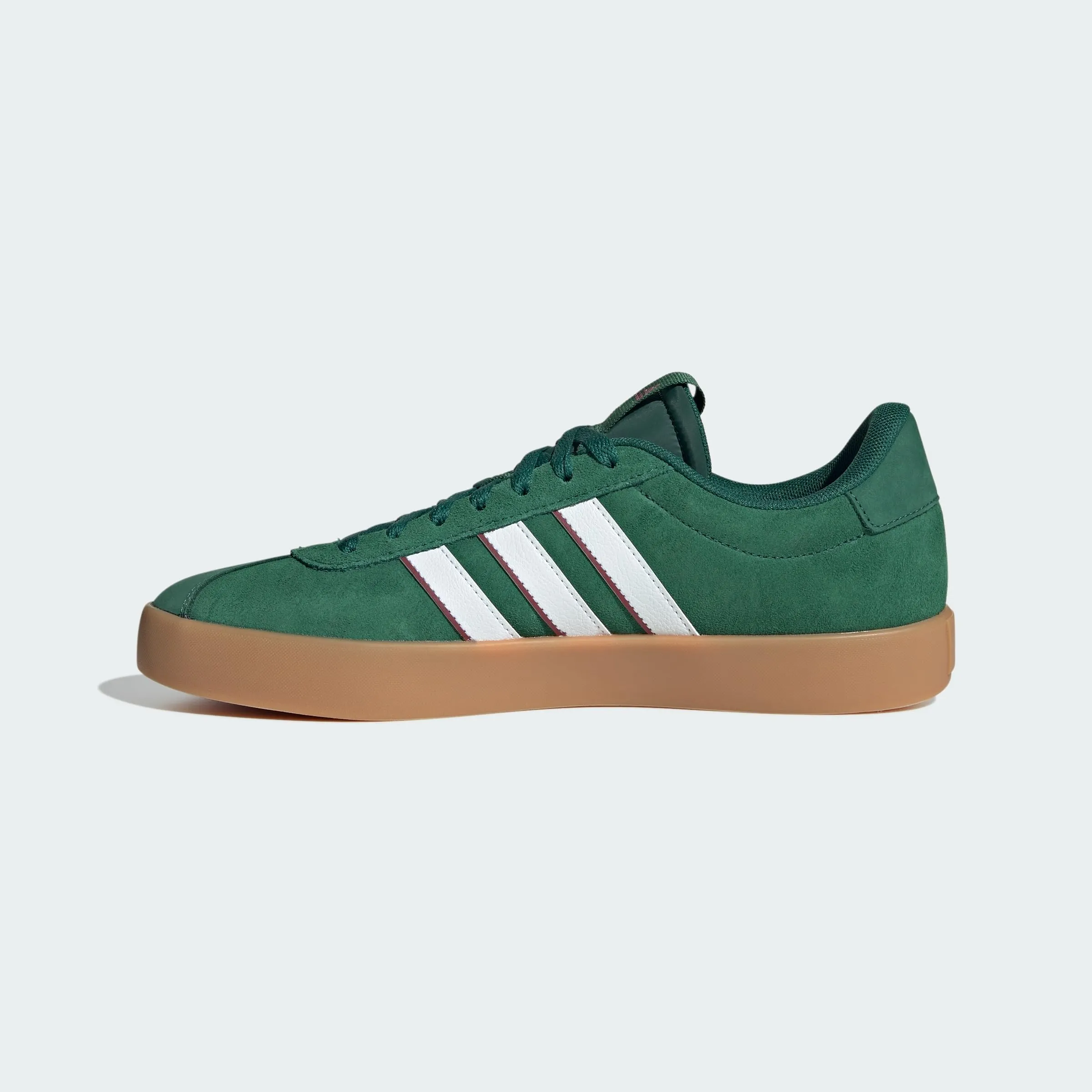adidas VL Court 3.0 Shoes - Dark Green / Cloud White / Burgundy - 43 1/3 EU - immagine 4