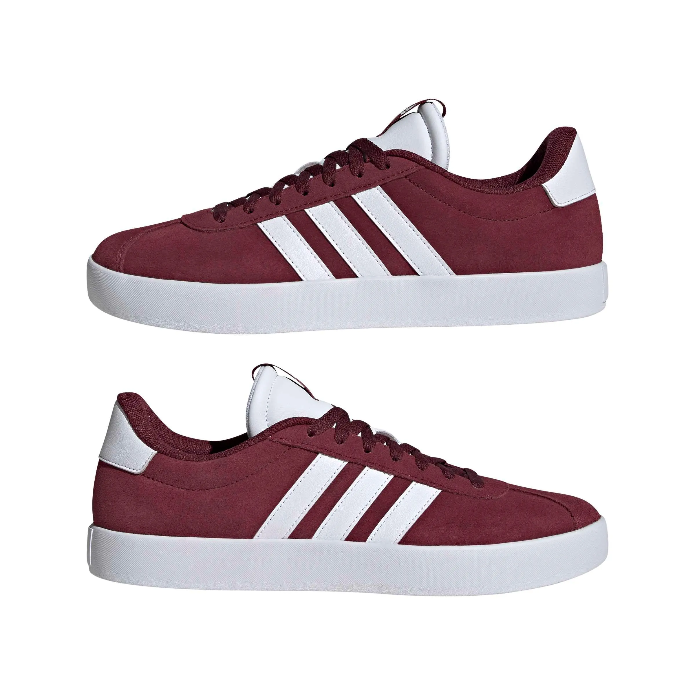 adidas VL Court 3.0 Shoes, Shadow Red/Cloud White, 41 1/3 EU - immagine 6