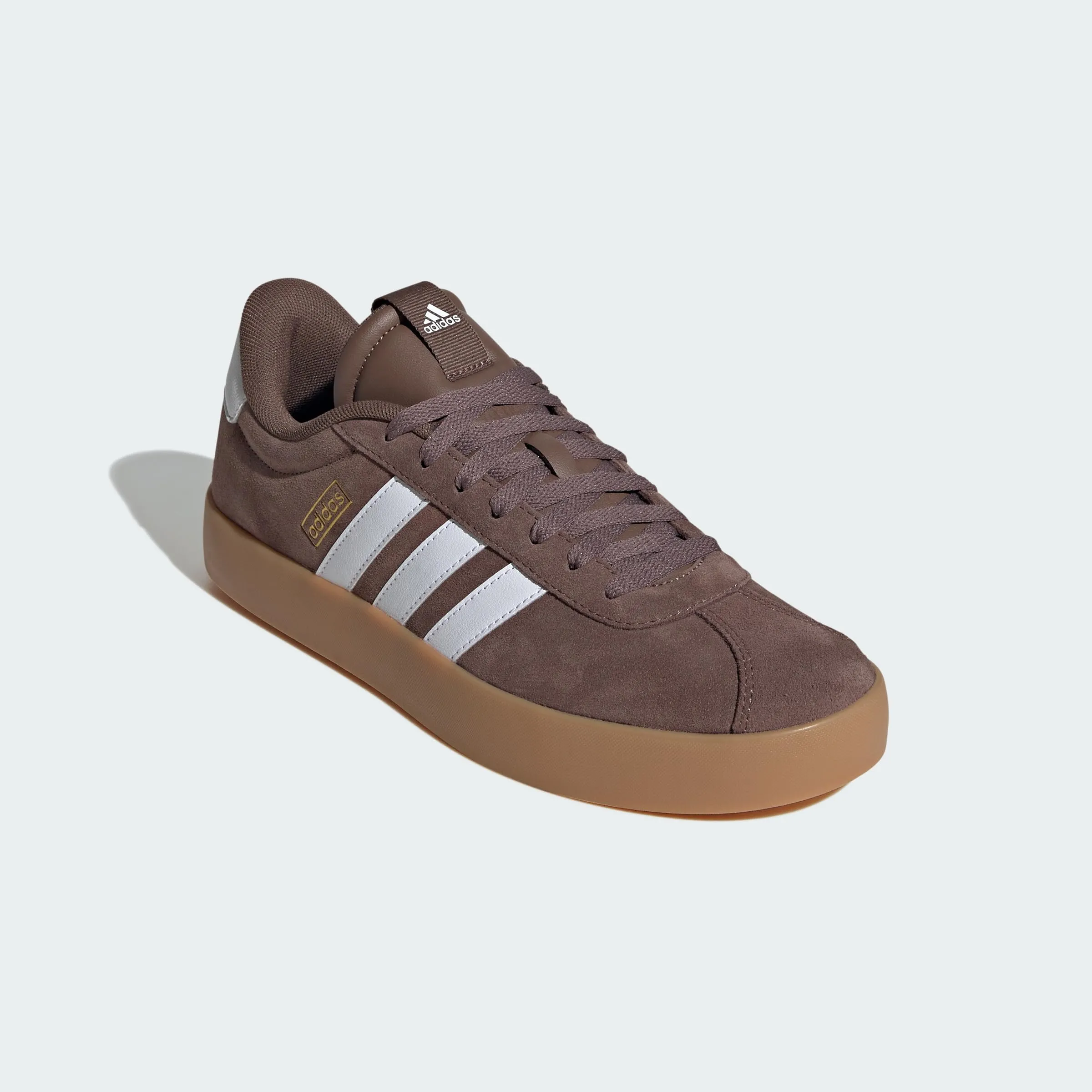 adidas VL Court 3.0 Shoes - Earth Strata/Cloud White/Gold Metallic - 49 1/3 EU - immagine 7