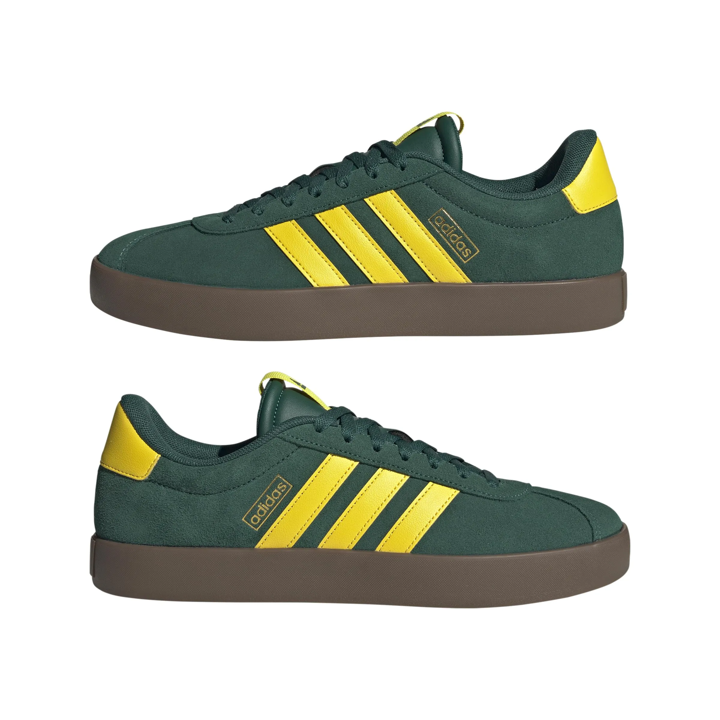 adidas VL Court 3.0 Shoes, Collegiate Green/Yellow/Gold Metallic, 46 EU - immagine 6