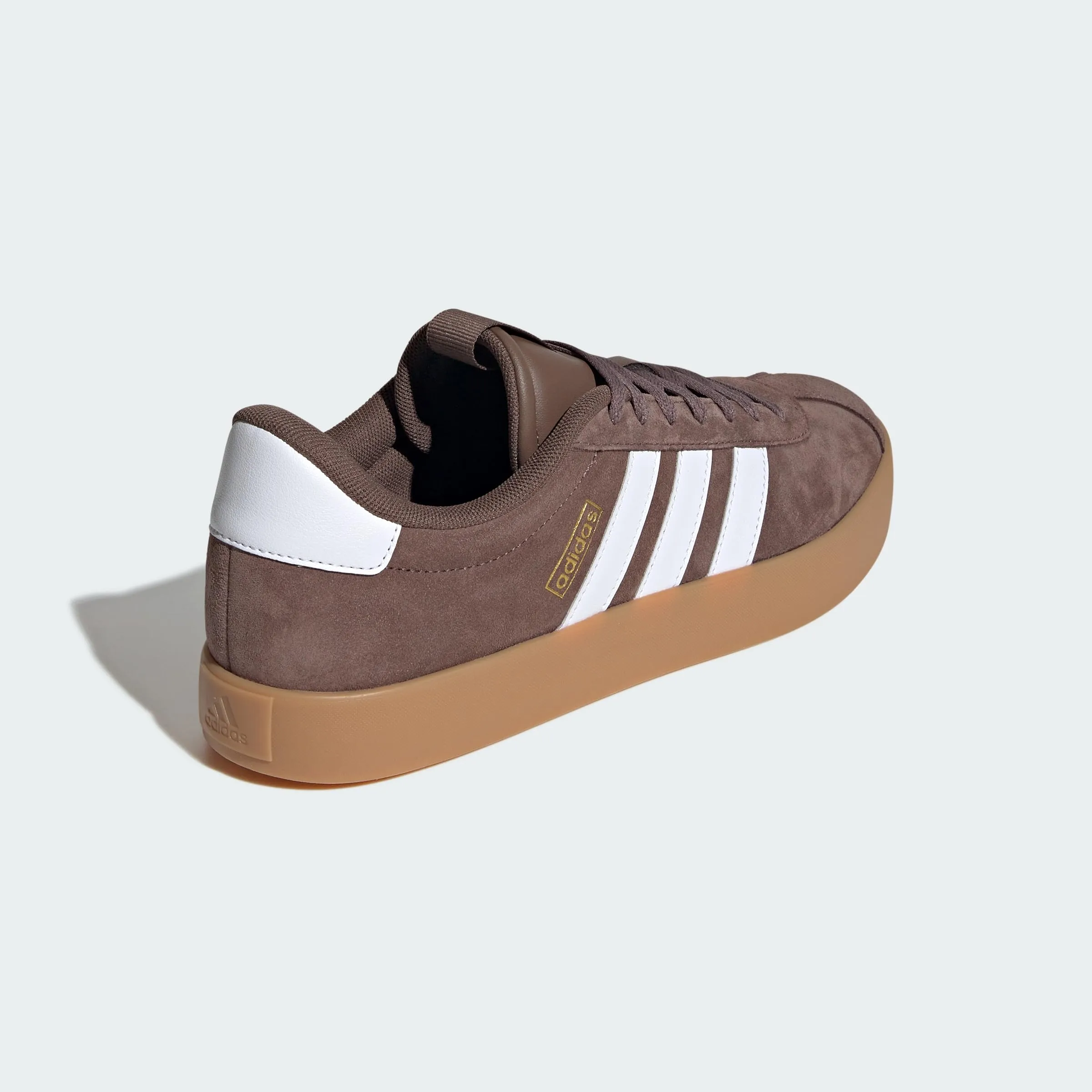 adidas VL Court 3.0 Shoes, Earth Strata/Cloud White/Gold Metallic, 38 EU - immagine 8