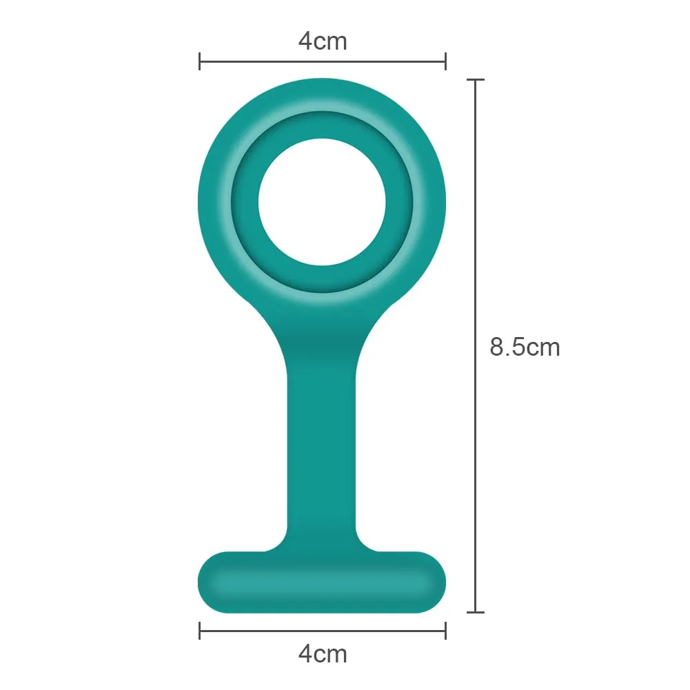 Vicloon Orologio da Infermiere in Silicone con Spilla, Quadrante Rotondo per Medici e Paramedici - immagine 2