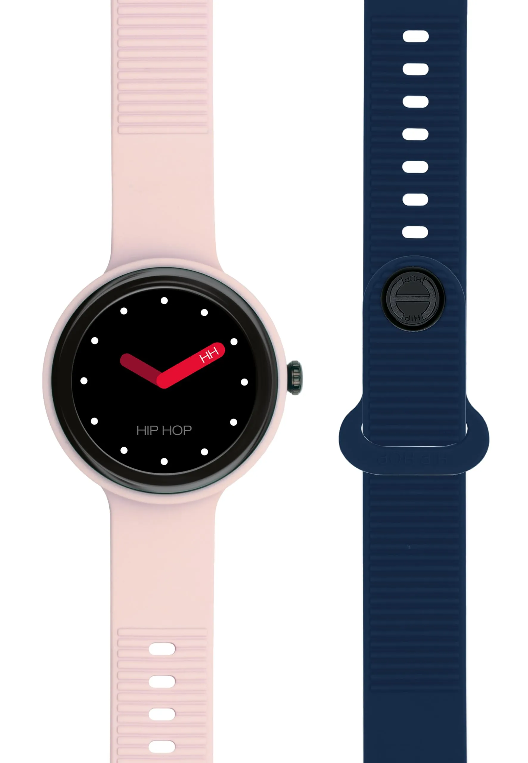 Hip Hop HWU1203 Donna Hero.Next Smartwatch Quadrante Nero Cinturino Silicone Rosa Blu - immagine 2