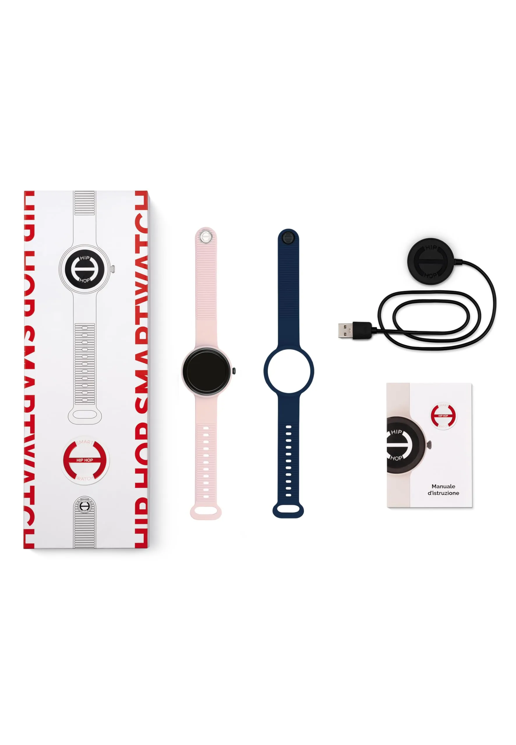 Hip Hop HWU1203 Donna Hero.Next Smartwatch Quadrante Nero Cinturino Silicone Rosa Blu - immagine 6