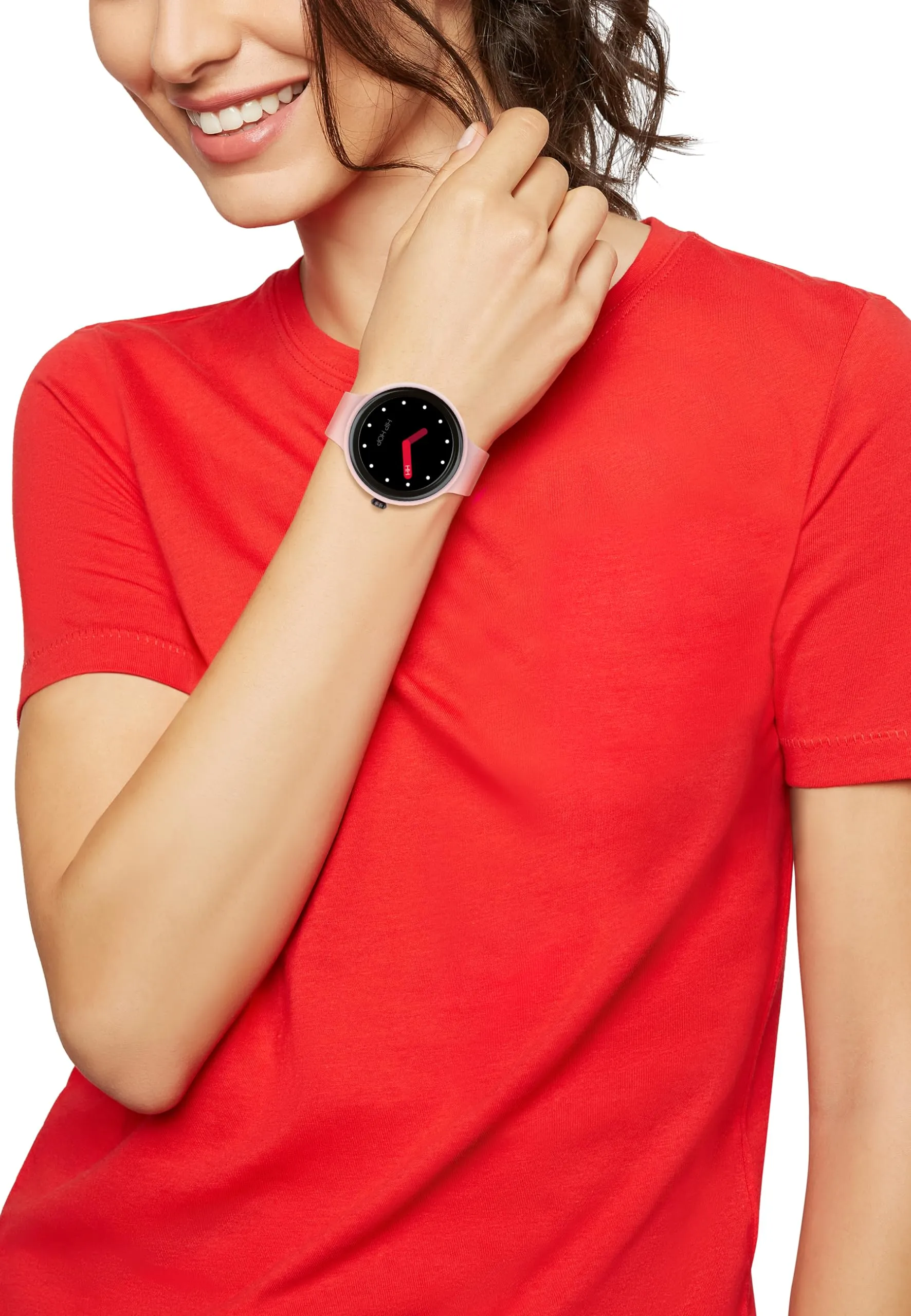 Hip Hop HWU1203 Donna Hero.Next Smartwatch Quadrante Nero Cinturino Silicone Rosa Blu - immagine 9