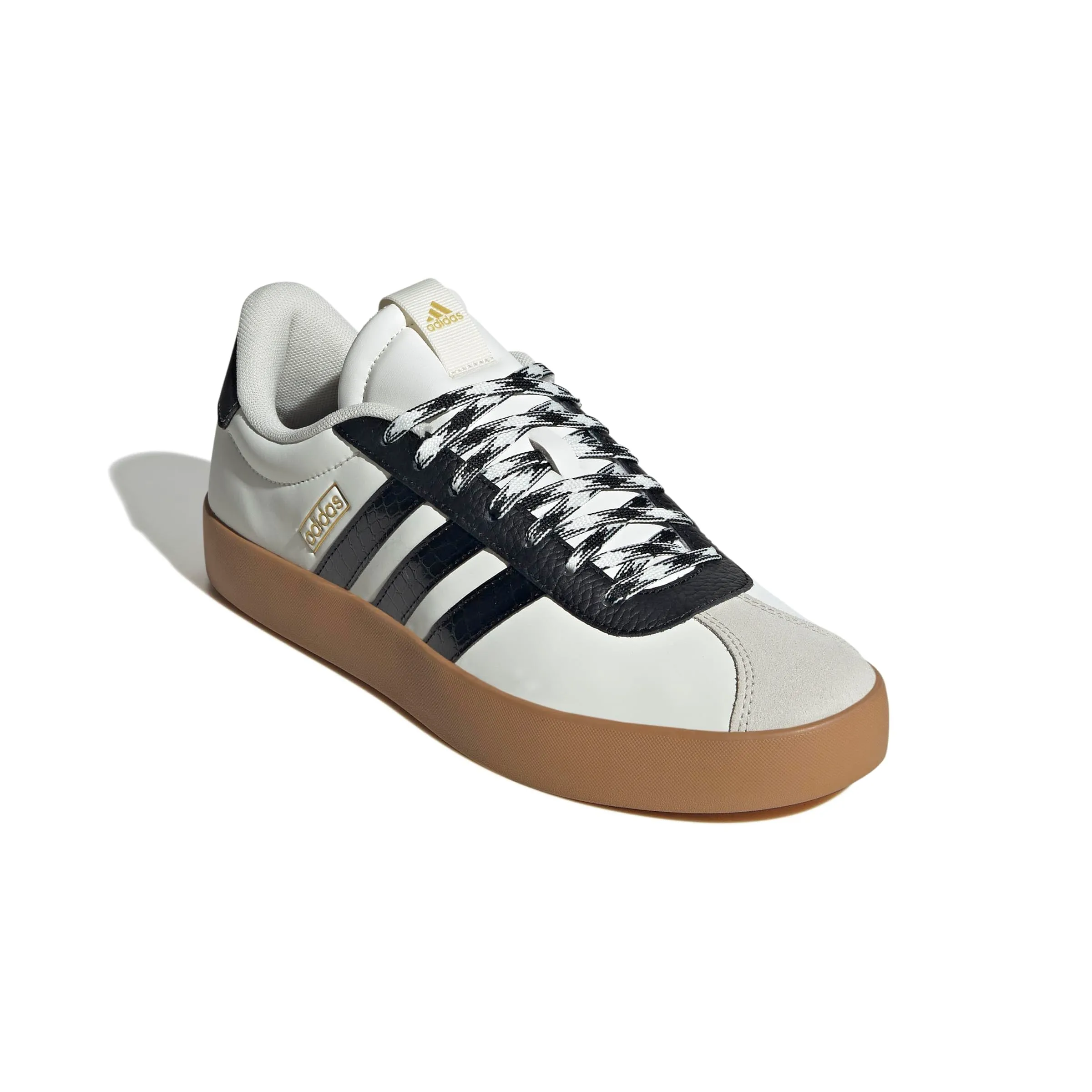 Adidas VL Court 3.0 Shoes - Off White/Core Black/Gold Met, 44 2/3 EU - immagine 3