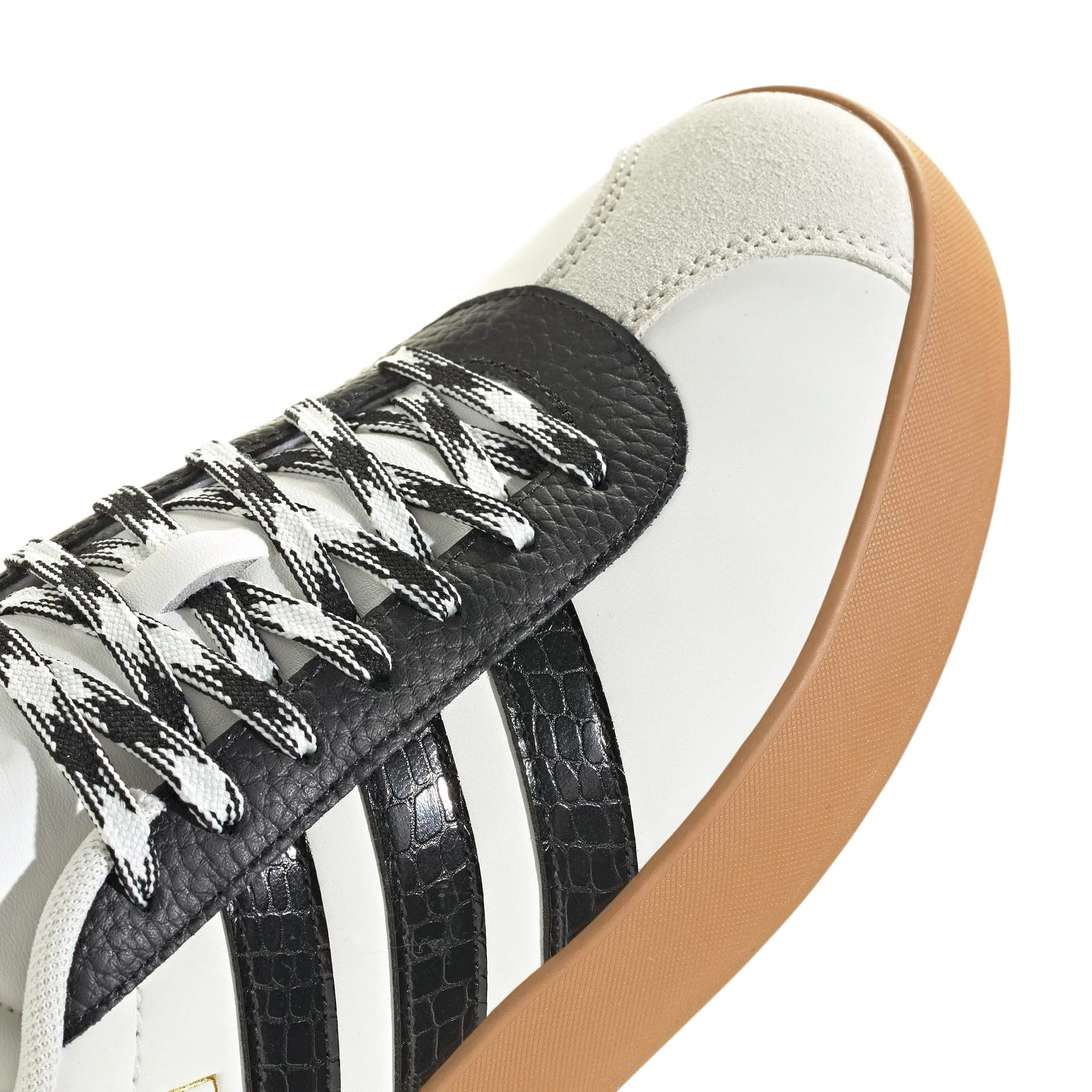 Adidas VL Court 3.0 Shoes - Off White/Core Black/Gold Met, 44 2/3 EU - immagine 5