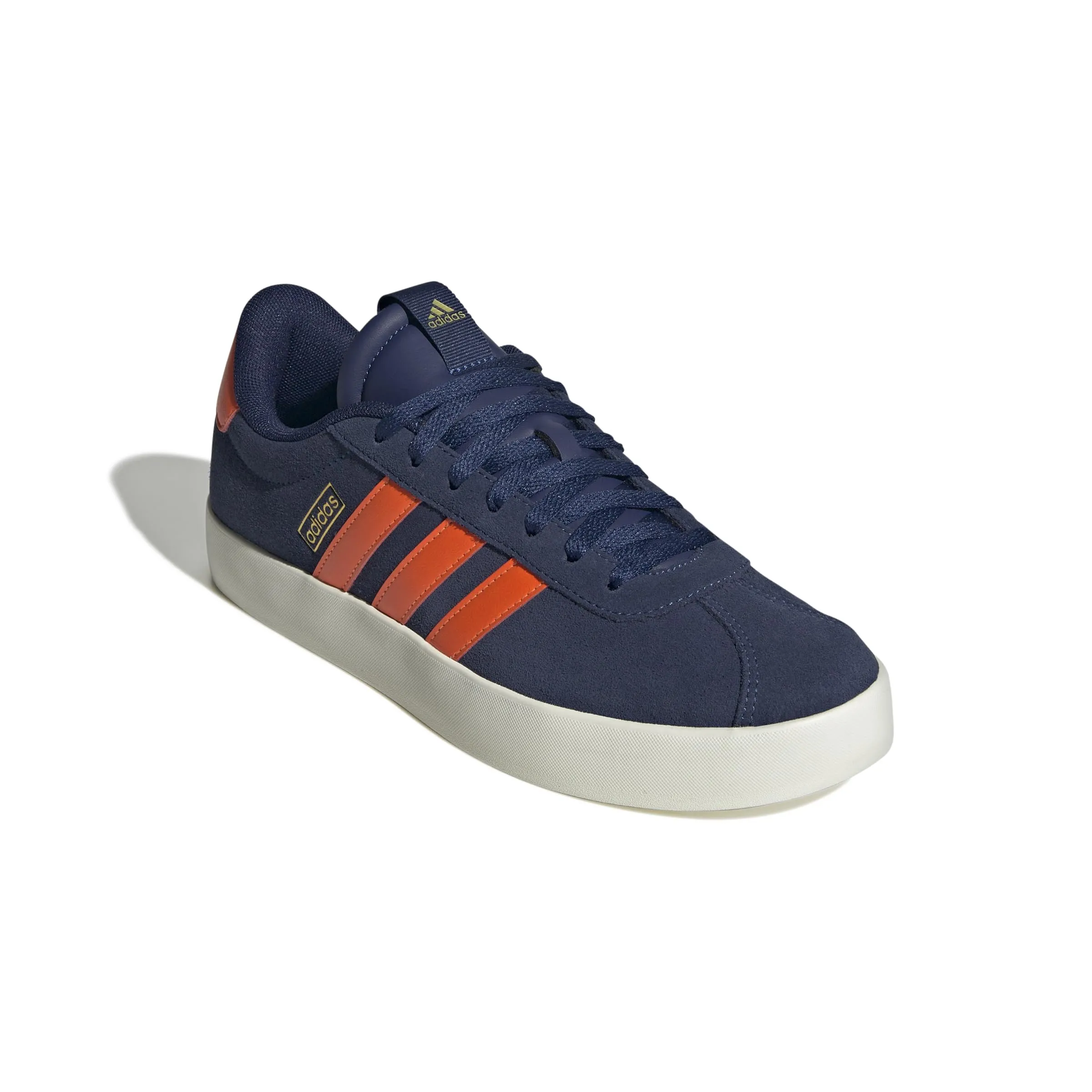 Adidas VL Court 3.0 Shoes, Dark Blue/Impact Orange/Gold Met., 47 1/3 EU - immagine 3