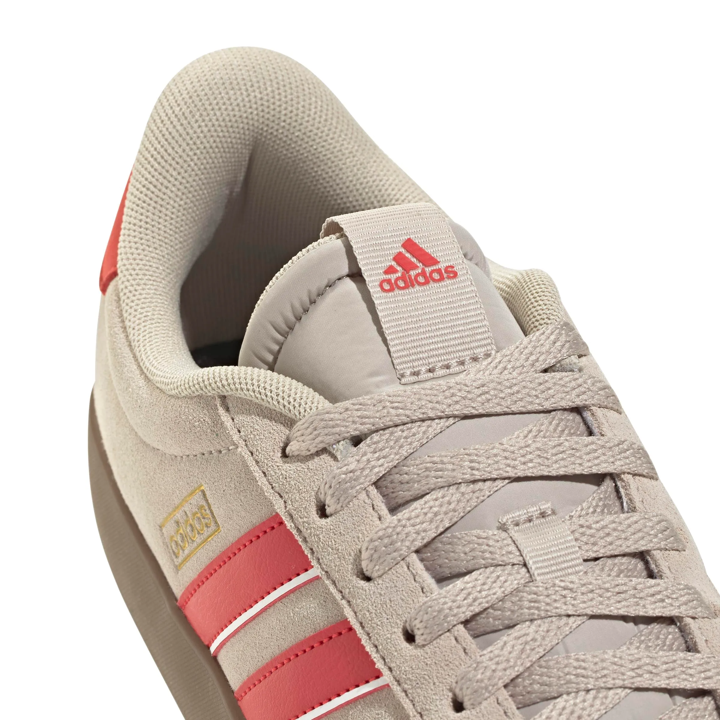 Adidas VL Court 3.0 Shoes, Wonder Beige/Better Scarlet/Core White, 41 1/3 EU - immagine 4