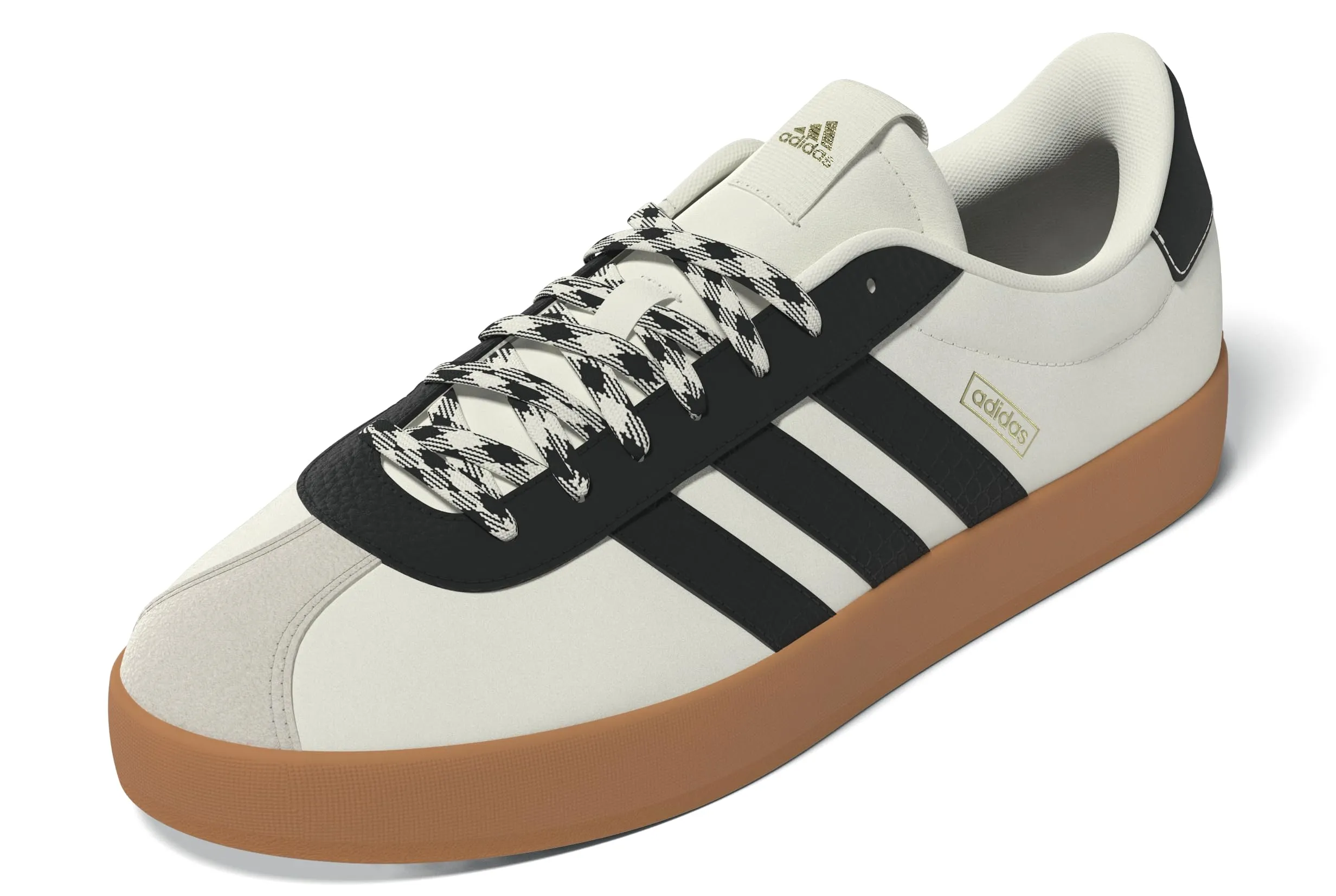 Adidas VL Court 3.0 Shoes, Off White/Core Black/Gold Met., 42 2/3 EU - immagine 9