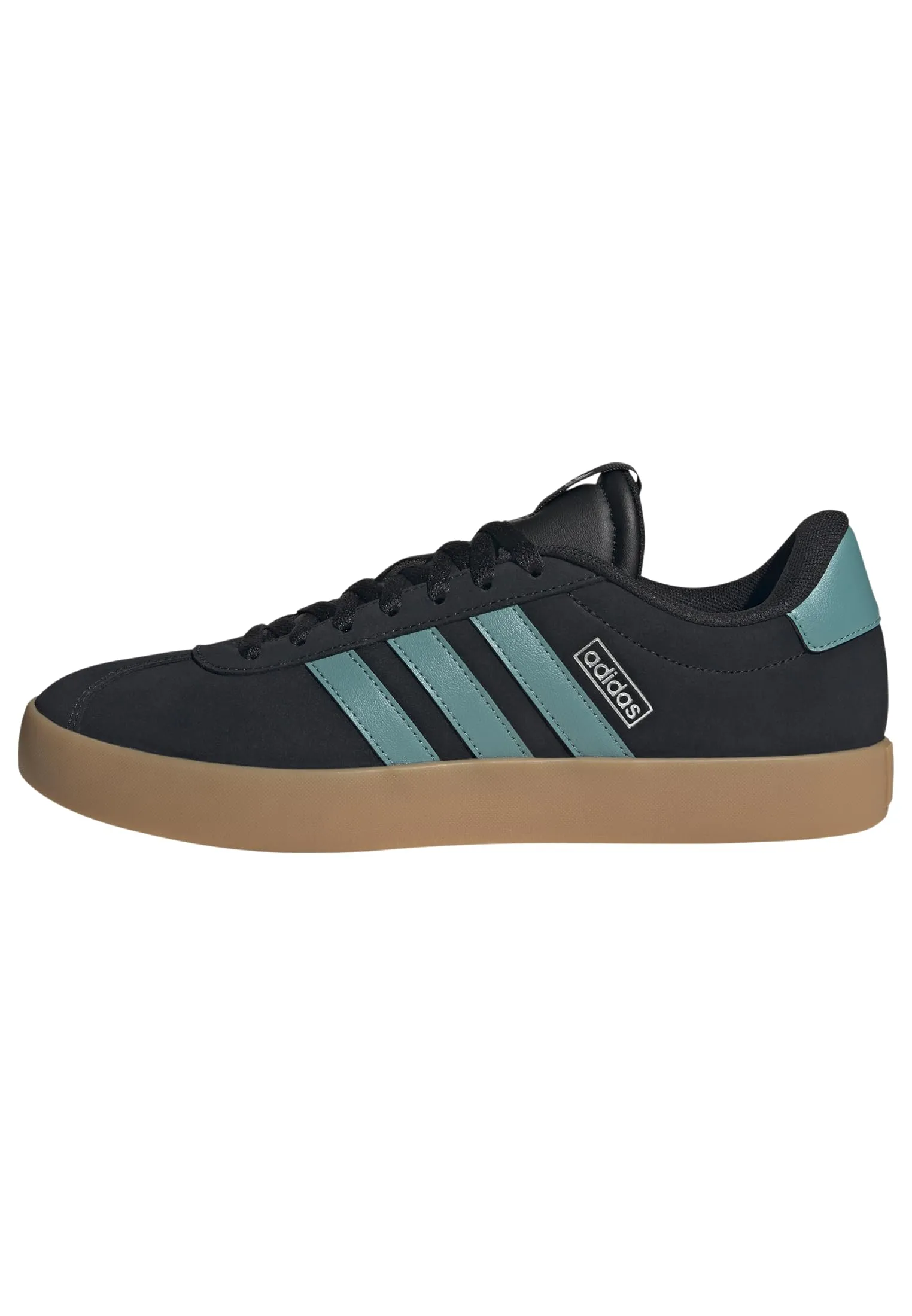 adidas VL Court 3.0 Shoes, Core Black/Powder Teal/Silver Metallic, 38 EU - immagine 1