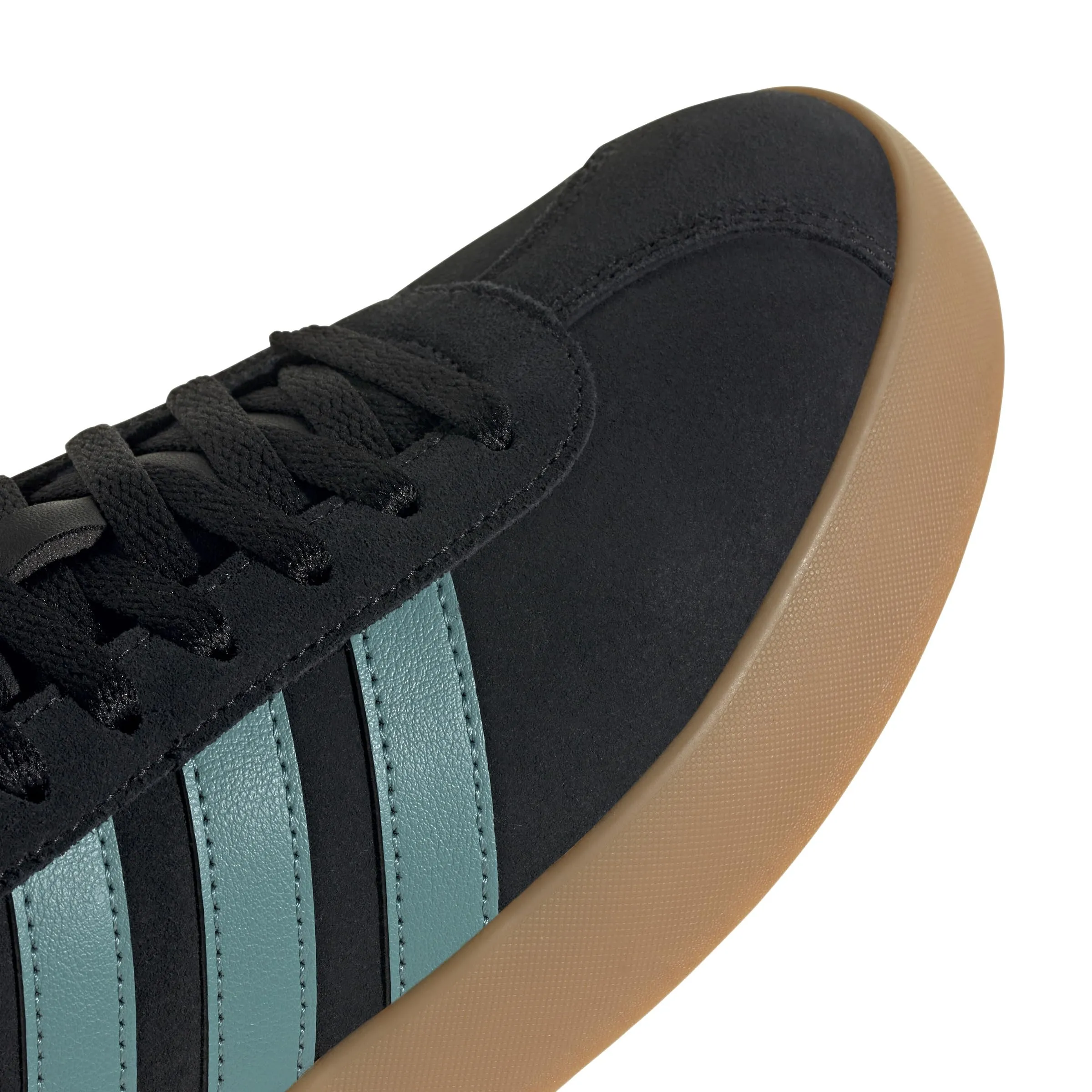 adidas VL Court 3.0 Shoes, Core Black/Powder Teal/Silver Metallic, 38 EU - immagine 4