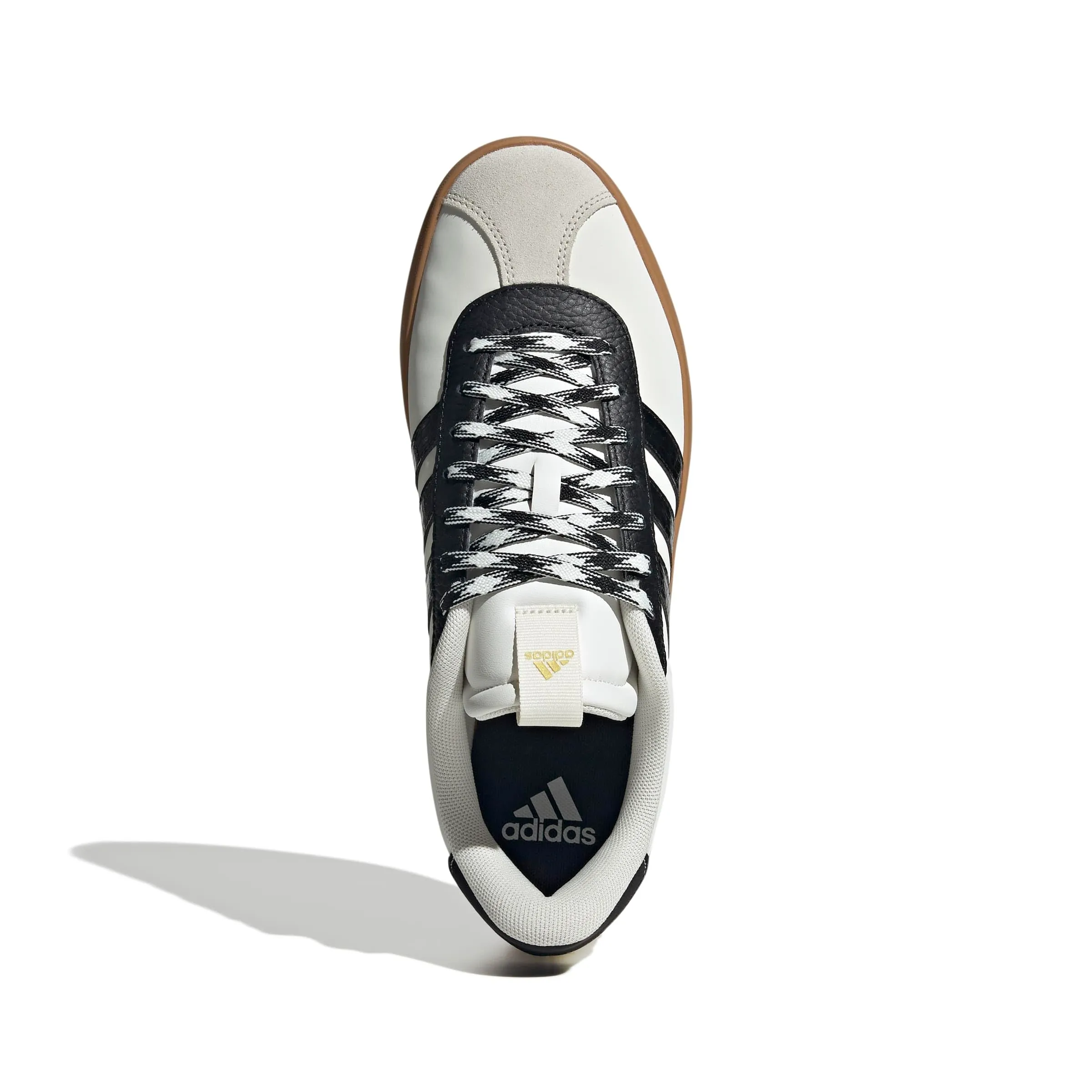 Adidas VL Court 3.0 Shoes, Off White/Core Black/Gold Met, 41 1/3 EU - immagine 7