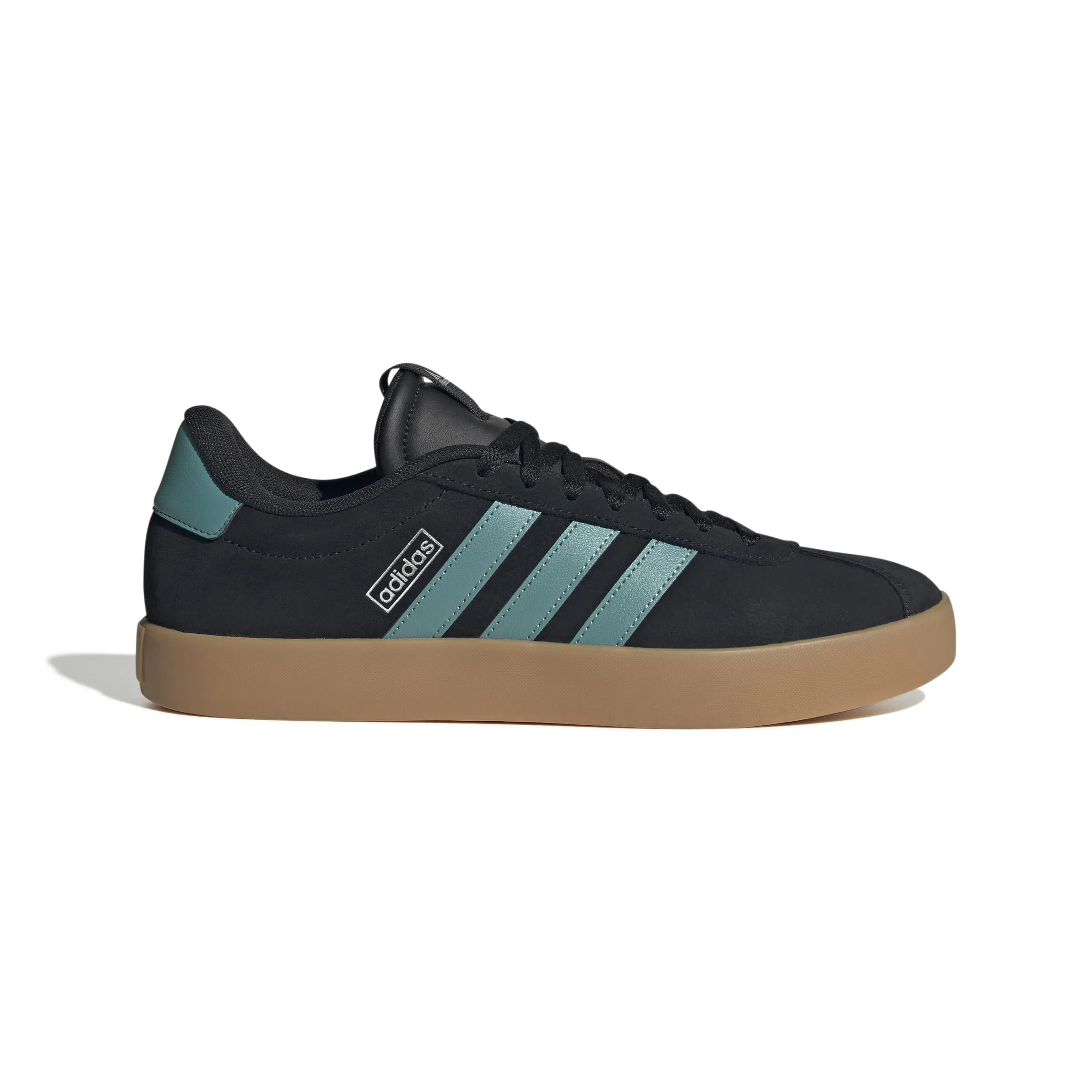 adidas VL Court 3.0 Shoes - Core Black/Powder Teal/Silver Metallic - 37 1/3 EU - immagine 2