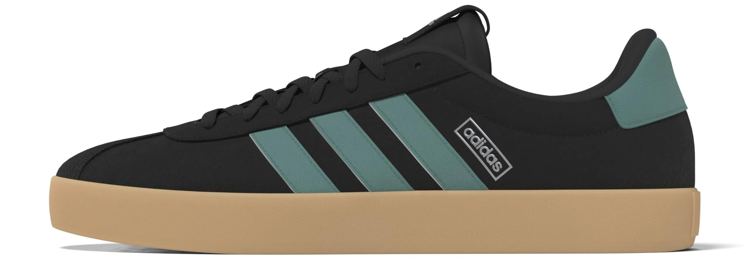 adidas VL Court 3.0 Shoes - Core Black/Powder Teal/Silver Metallic - 37 1/3 EU - immagine 9
