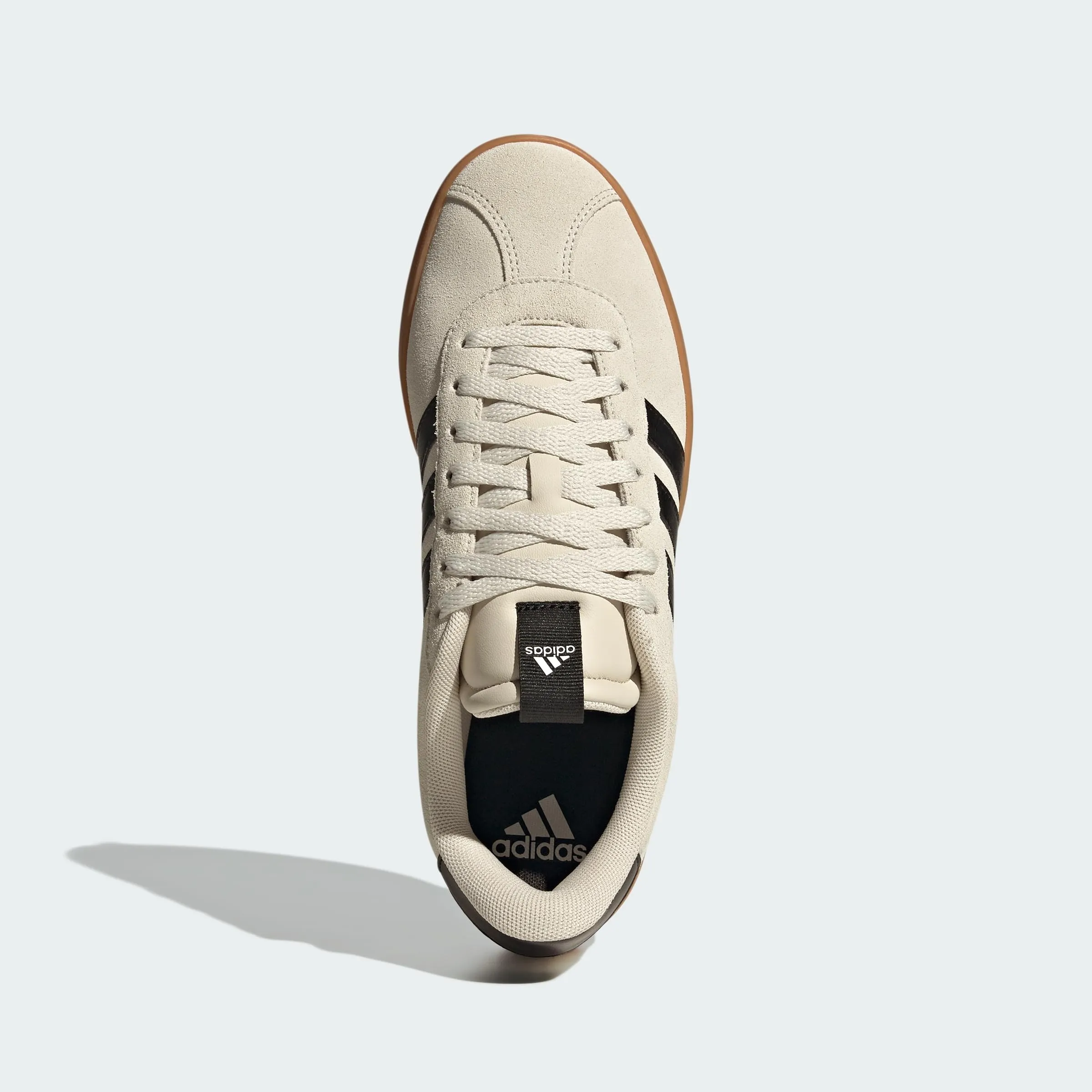adidas VL Court 3.0 Shoes, Alumina/Core Black/Gold Metallic, 36 2/3 EU - immagine 5