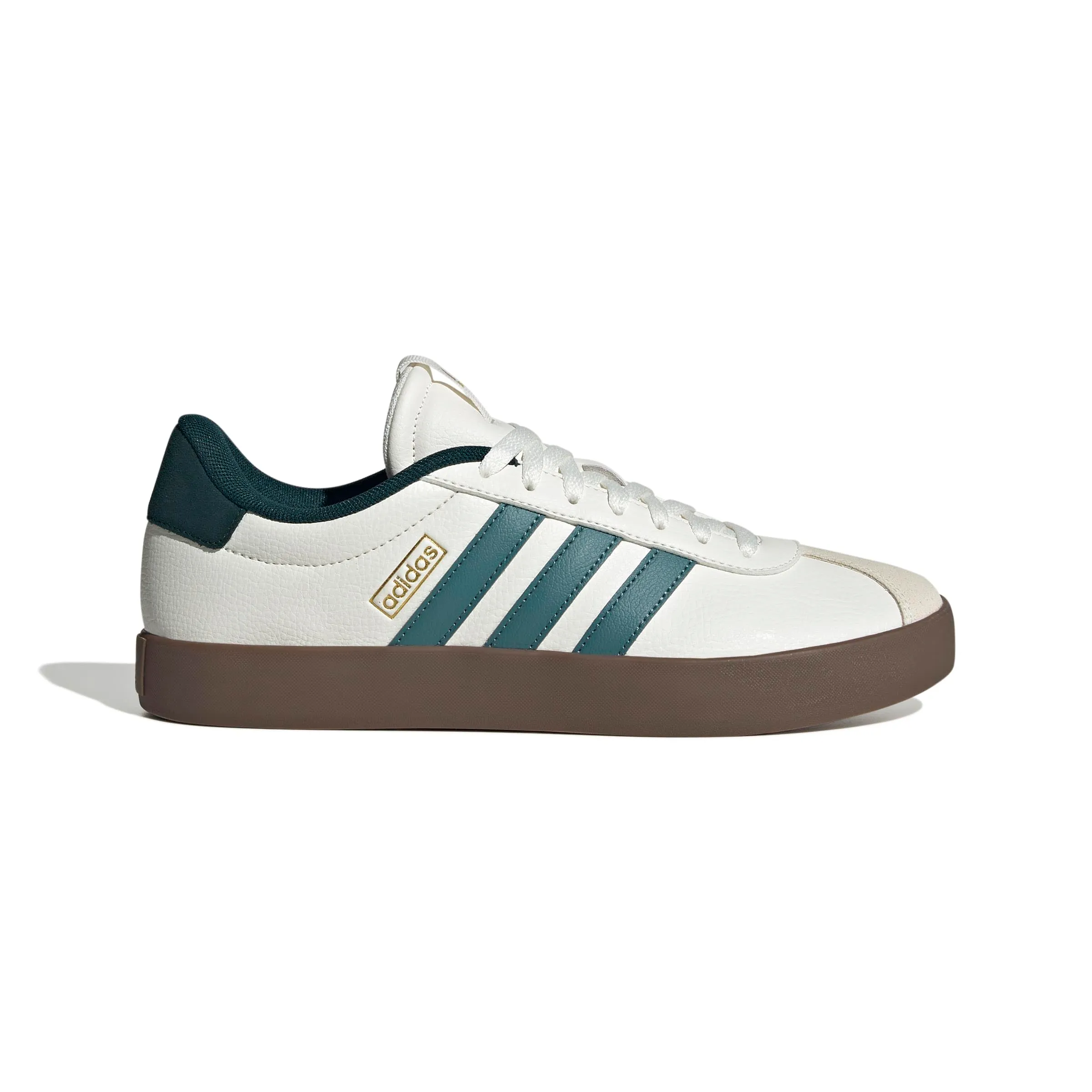 adidas VL Court 3.0 Shoes, Core White Preloved Teal Aurora Ivy, 40 EU - immagine 2