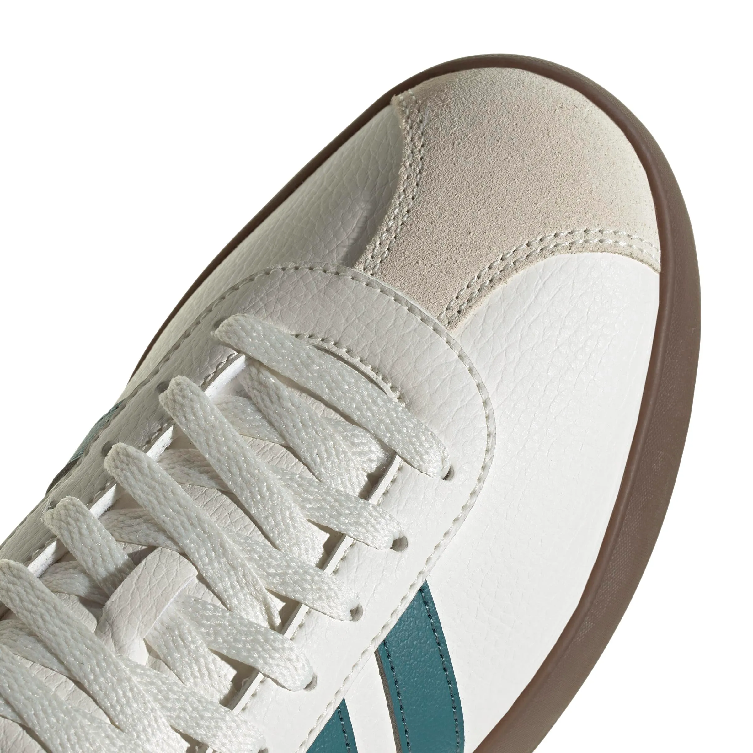 Adidas VL Court 3.0 Shoes, Core White/Preloved Teal/Aurora Ivy, 43 1/3 EU - immagine 5