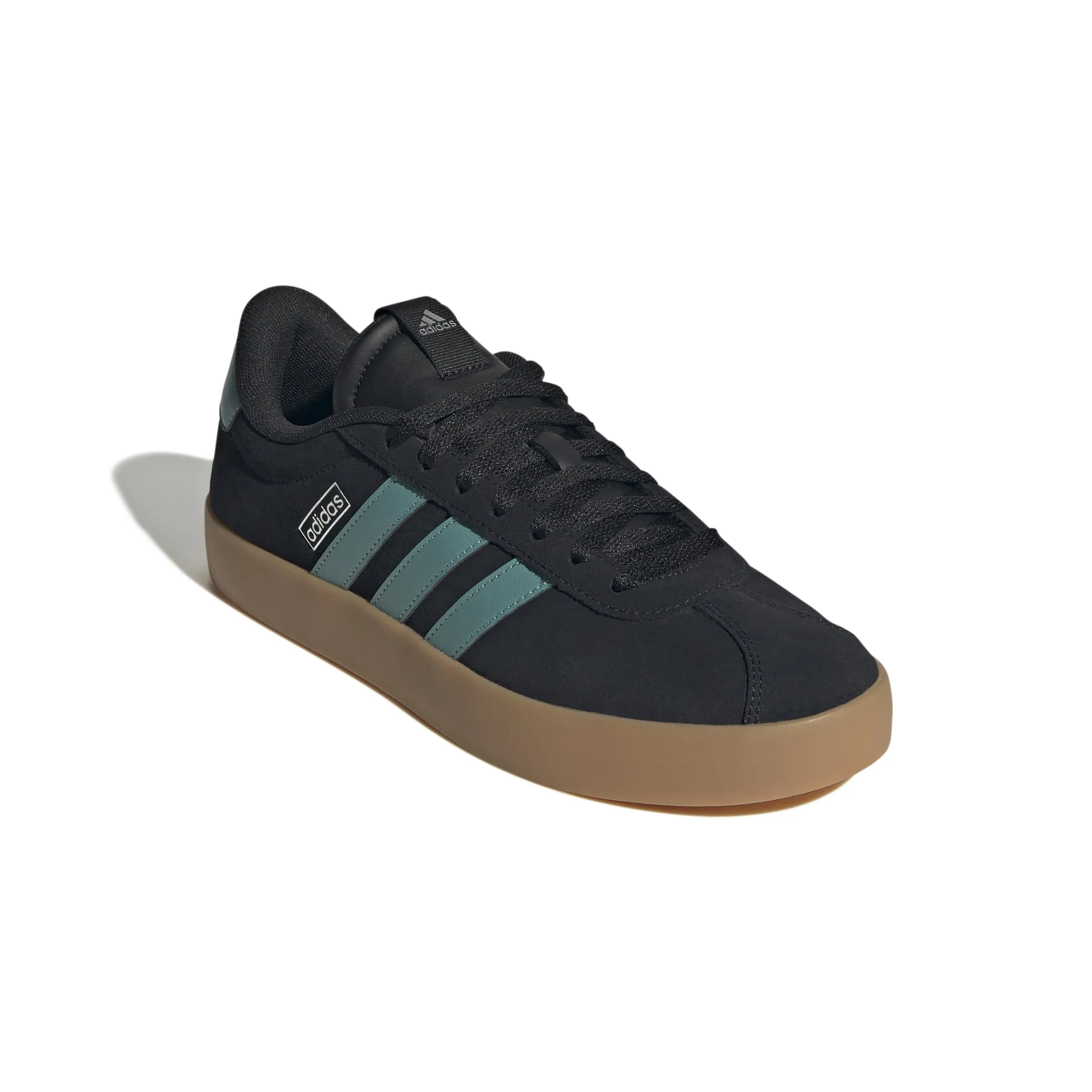 adidas VL Court 3.0 Shoes - Core Black/Powder Teal/Silver Metallic - 39 1/3 EU - immagine 3