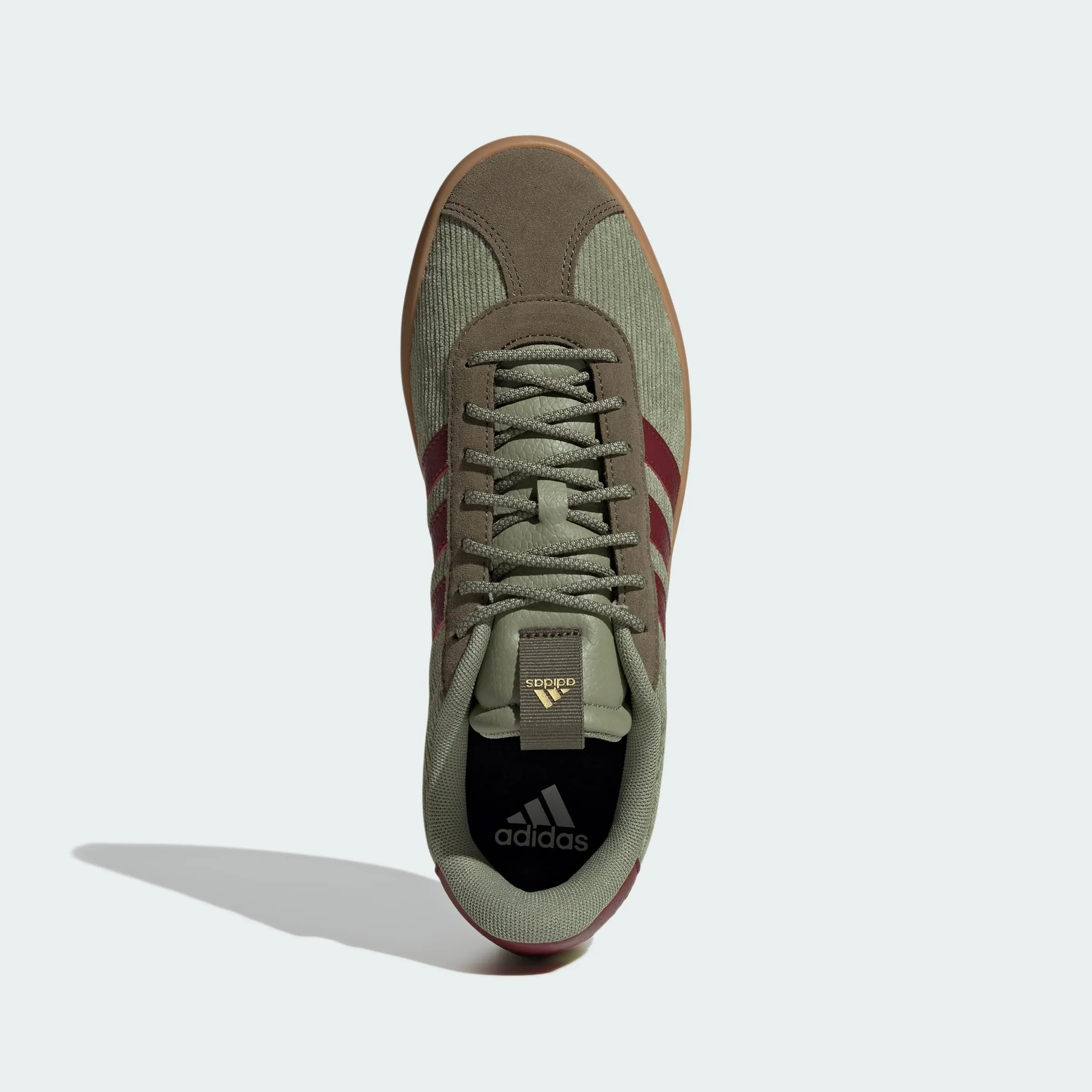 Adidas VL Court 3.0 Shoes, Tent Green/Shadow Red/Olive Strata, 40 EU - immagine 5