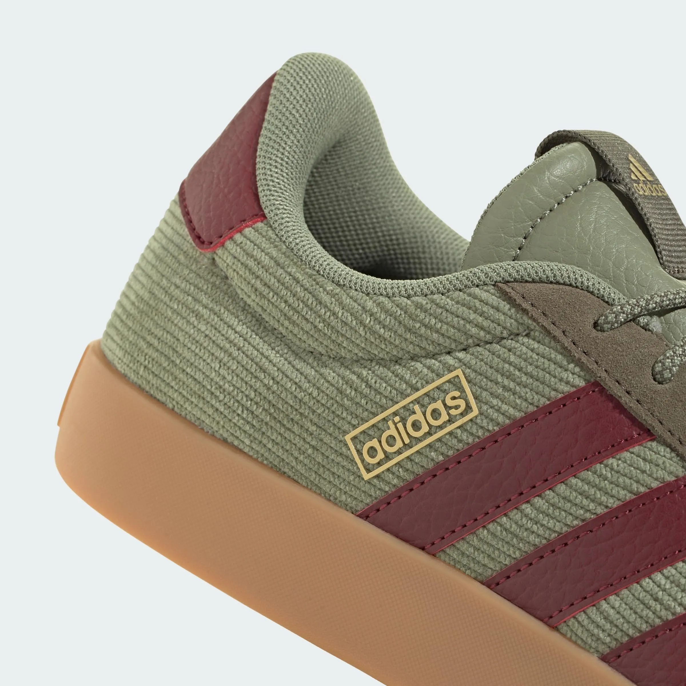 Adidas VL Court 3.0 Shoes, Tent Green/Shadow Red/Olive Strata, 40 EU - immagine 6