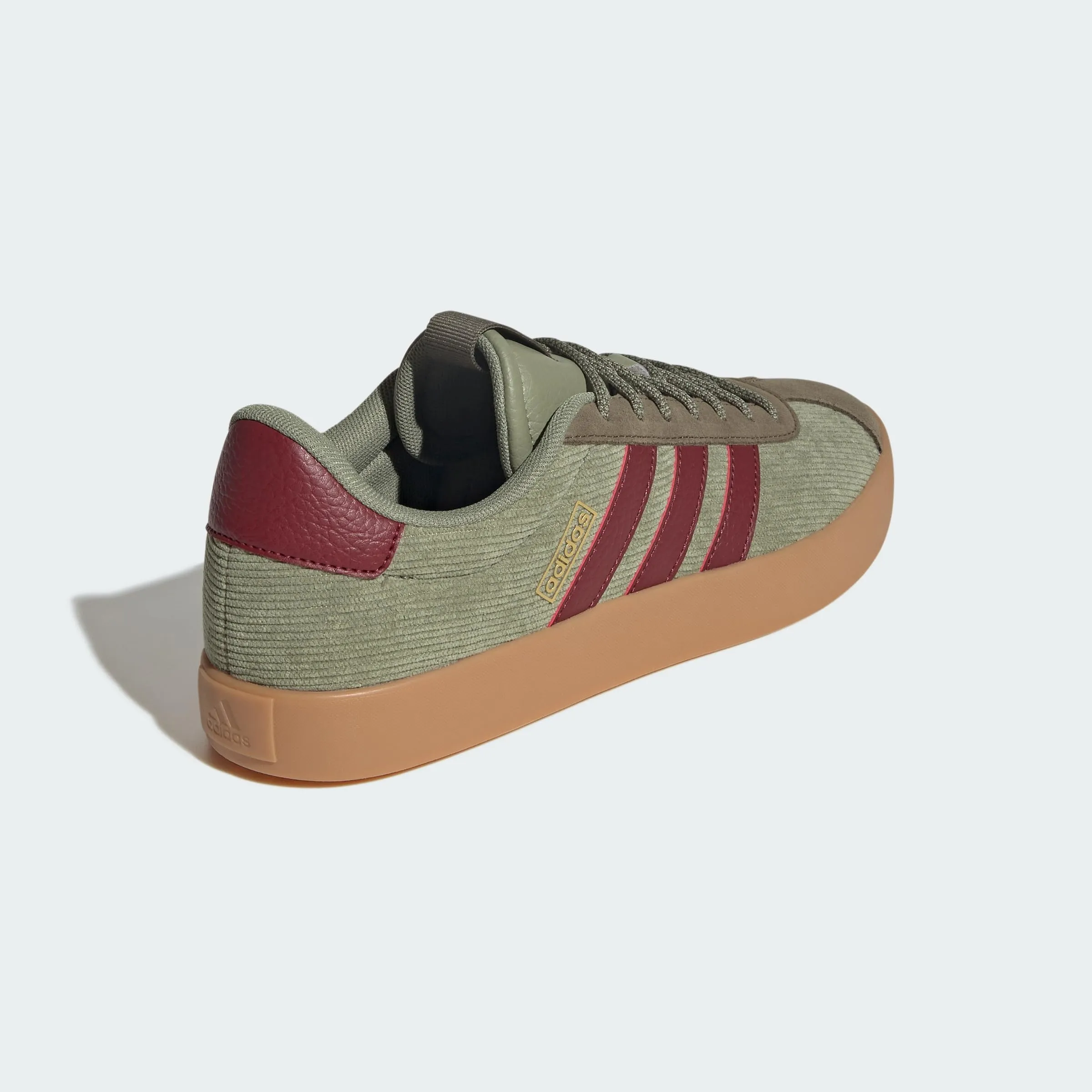 Adidas VL Court 3.0 Shoes, Tent Green/Shadow Red/Olive Strata, 40 EU - immagine 8
