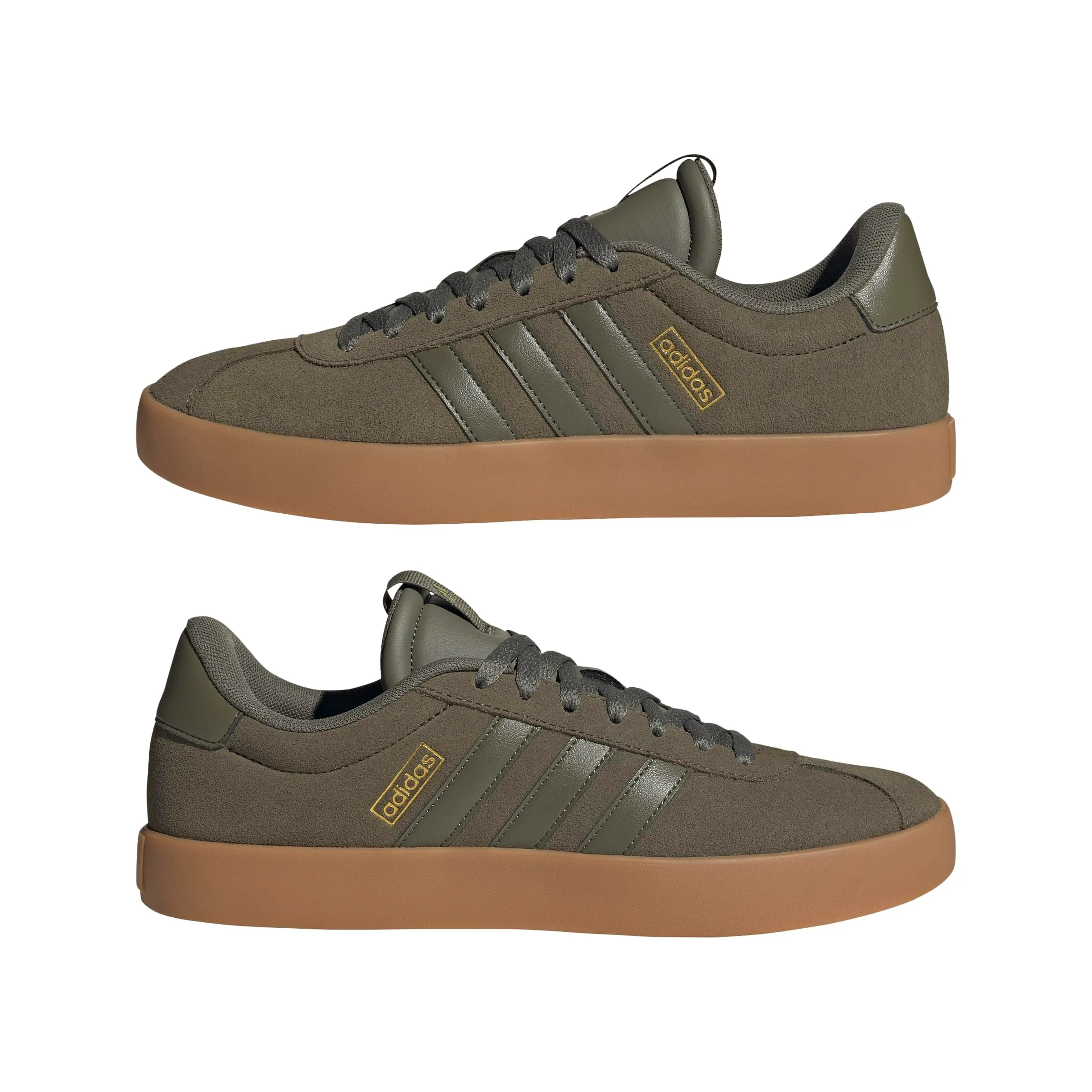 Adidas VL Court 3.0 Shoes, Olive Strata/Gold Met., 40 EU - immagine 6