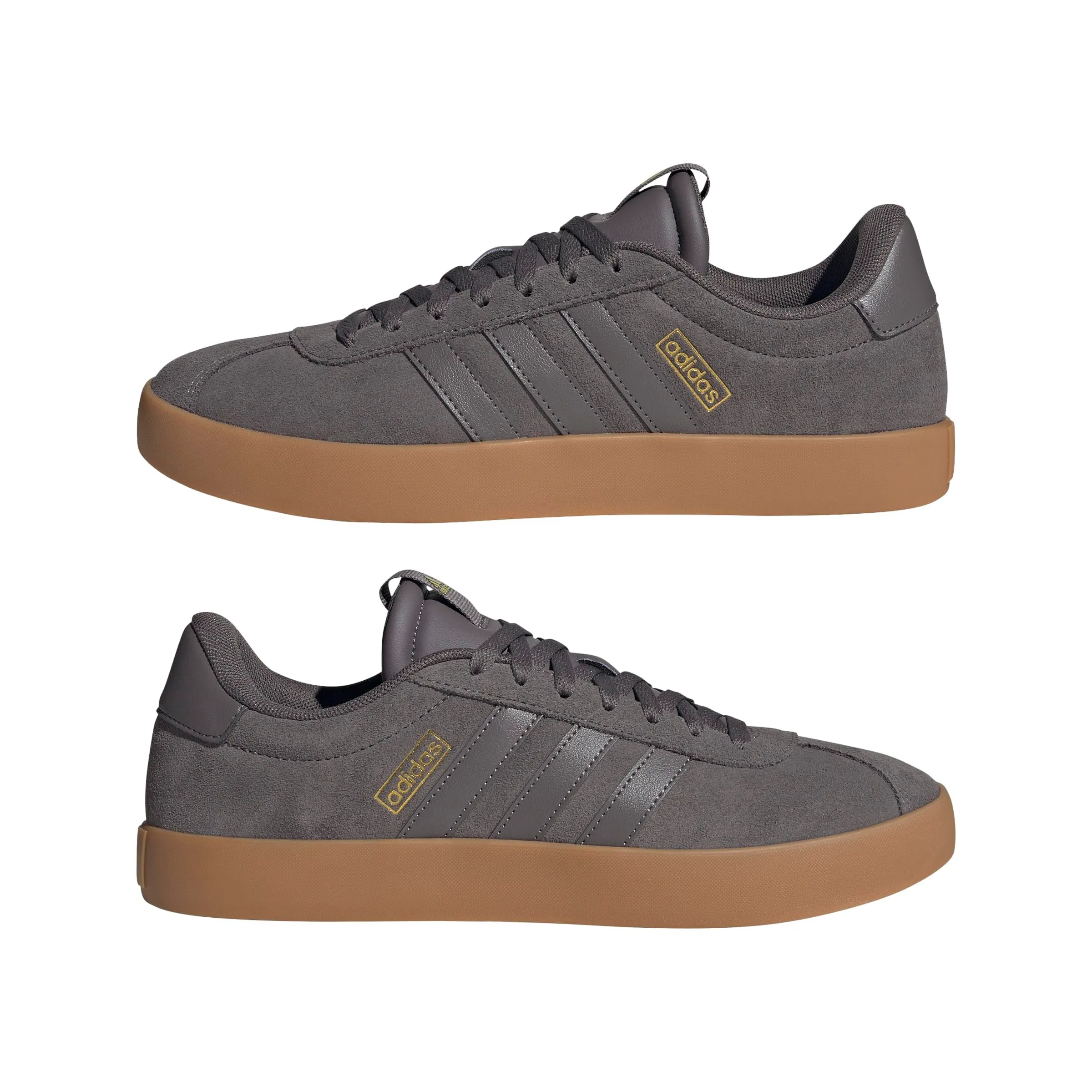Adidas VL Court 3.0 Shoes, Charcoal/Charcoal/Gold Met., 42 EU - immagine 6