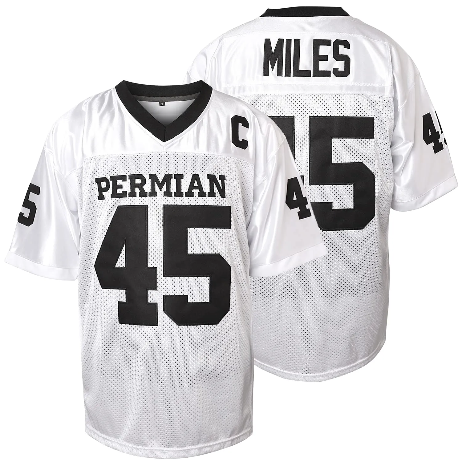 JKNAKN Boobie Miles Jersey 45 Permian Friday Night Lights, White, 3XL - immagine 1