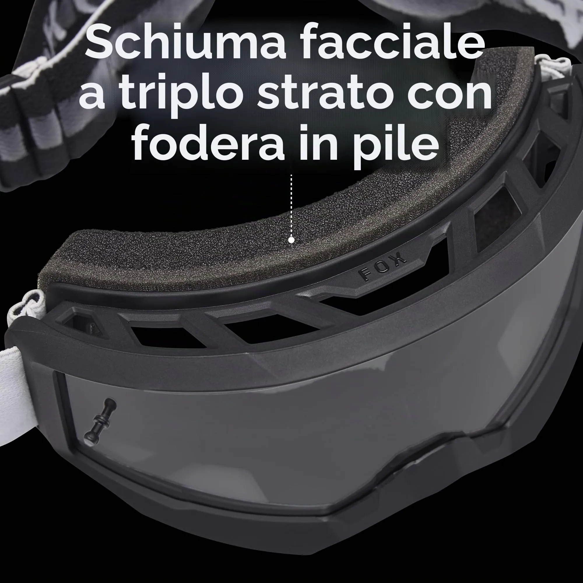 Fox Racing Main Core-Spark Goggles - Giallo Fluorescente OS - immagine 5