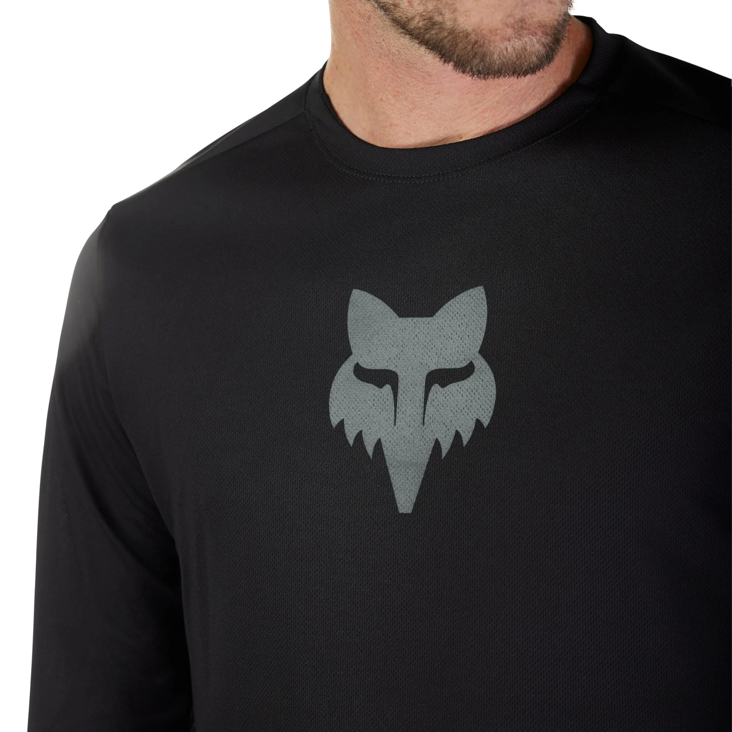 Fox Racing Men's Ranger LS Jersey - Fox Head Black - immagine 4