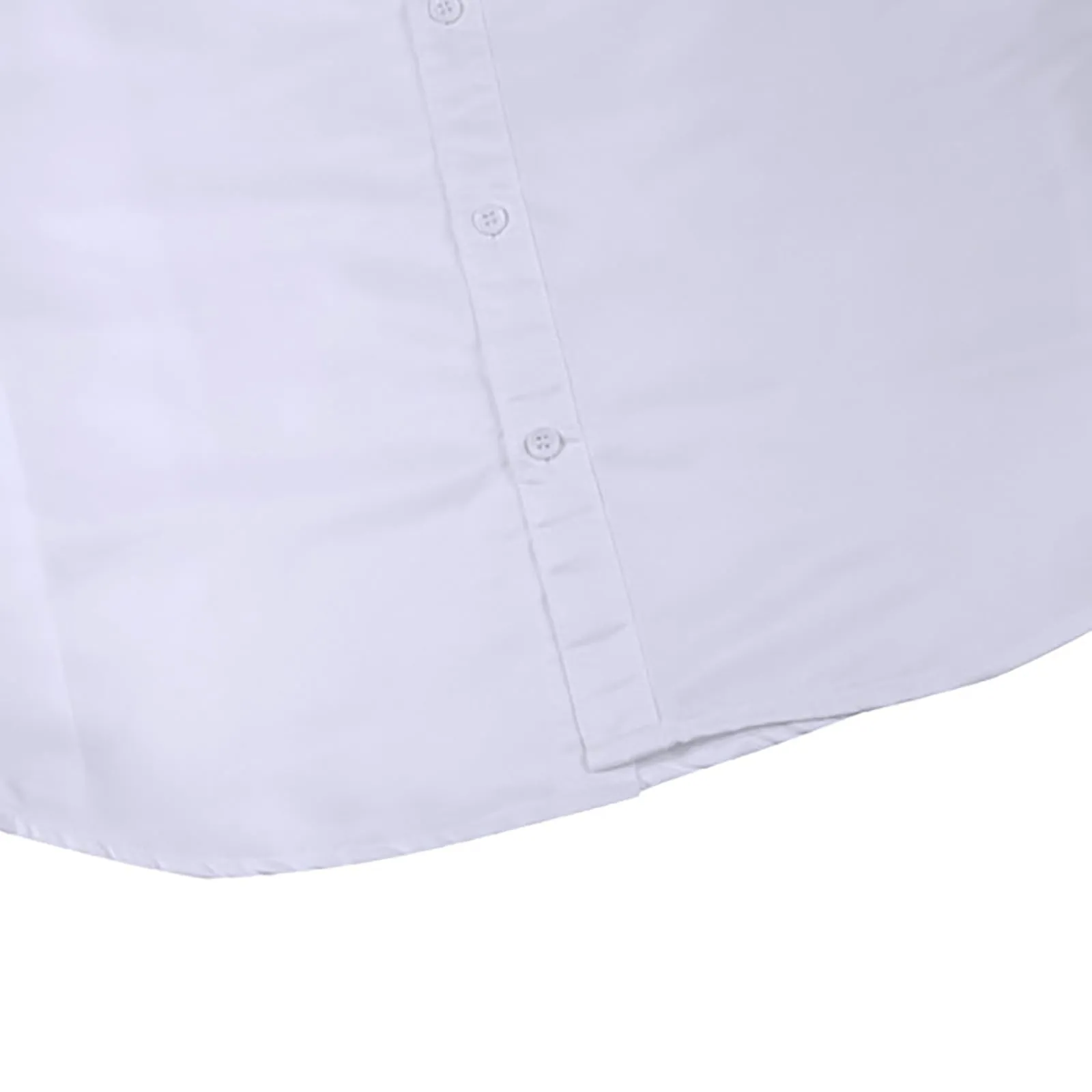 Generico Camicia Uomo Slim Fit Western Maniche Lunghe, Bianco, 3XL - immagine 7