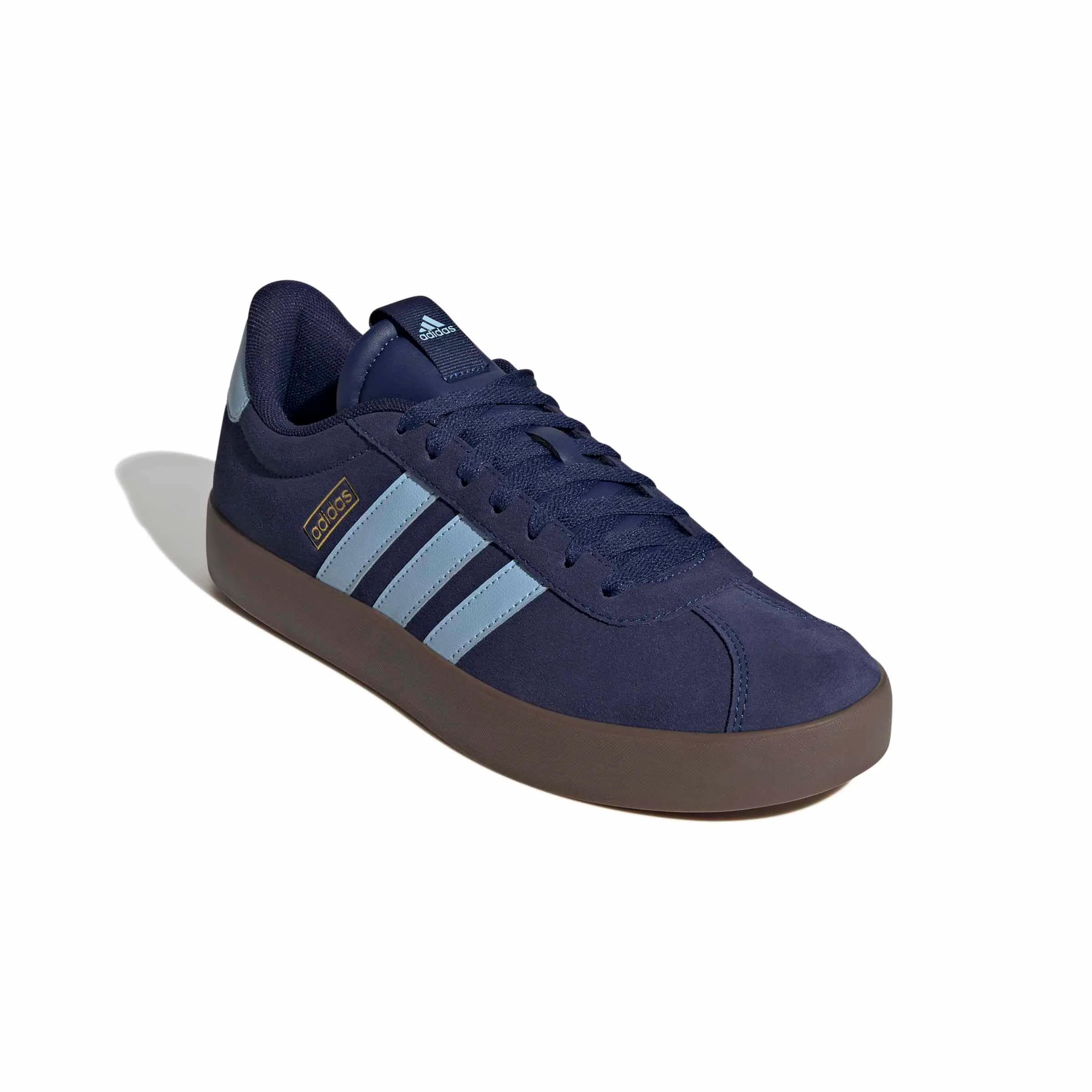 adidas VL Court 3.0 Shoes, Dark Blue/Clear Sky/Gold Met., 41 1/3 EU - immagine 3
