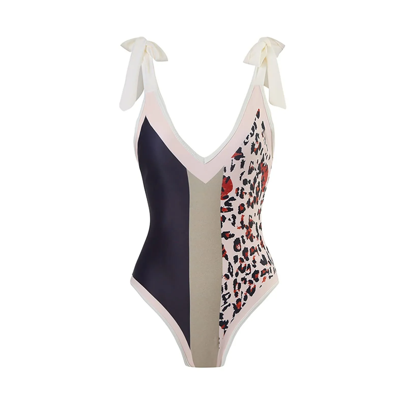 PAIDAXING Costume da bagno da donna 2 pezzi con pareo coordinato, stampa floreale vintage, monokini con gonna avvolgente bohémien - immagine 4