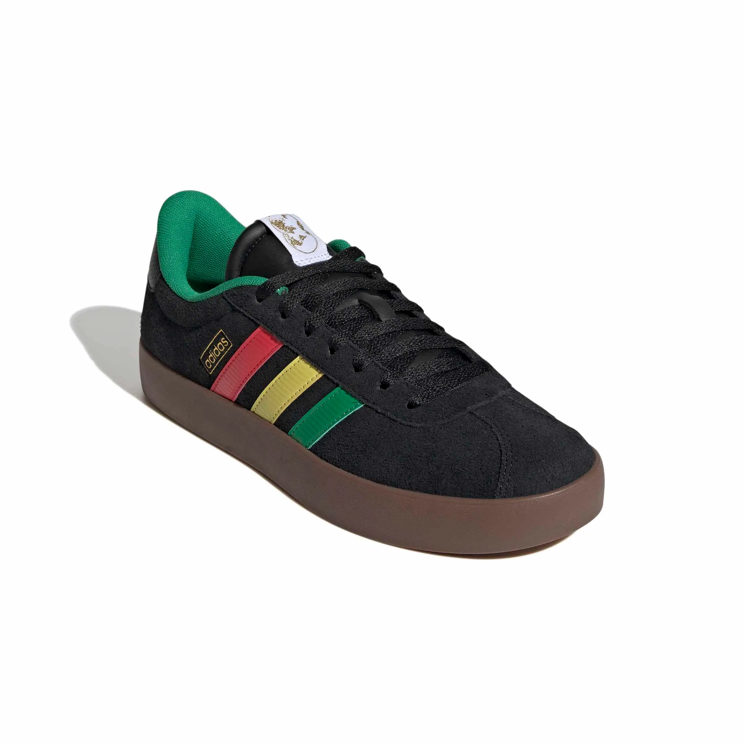 adidas VL Court 3.0 Shoes - Core Black/Green/Pure Ruby - 36 2/3 EU - immagine 4