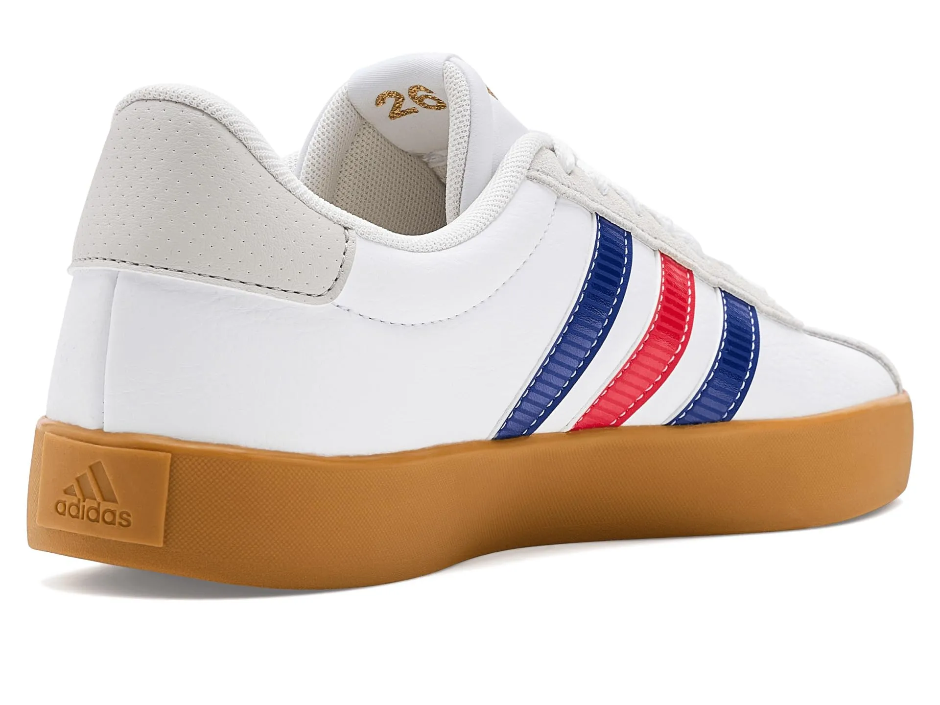 adidas VL Court 3.0 Shoes, Ftwr White/Pure Ruby/Mystery Ink, 36 EU - immagine 2