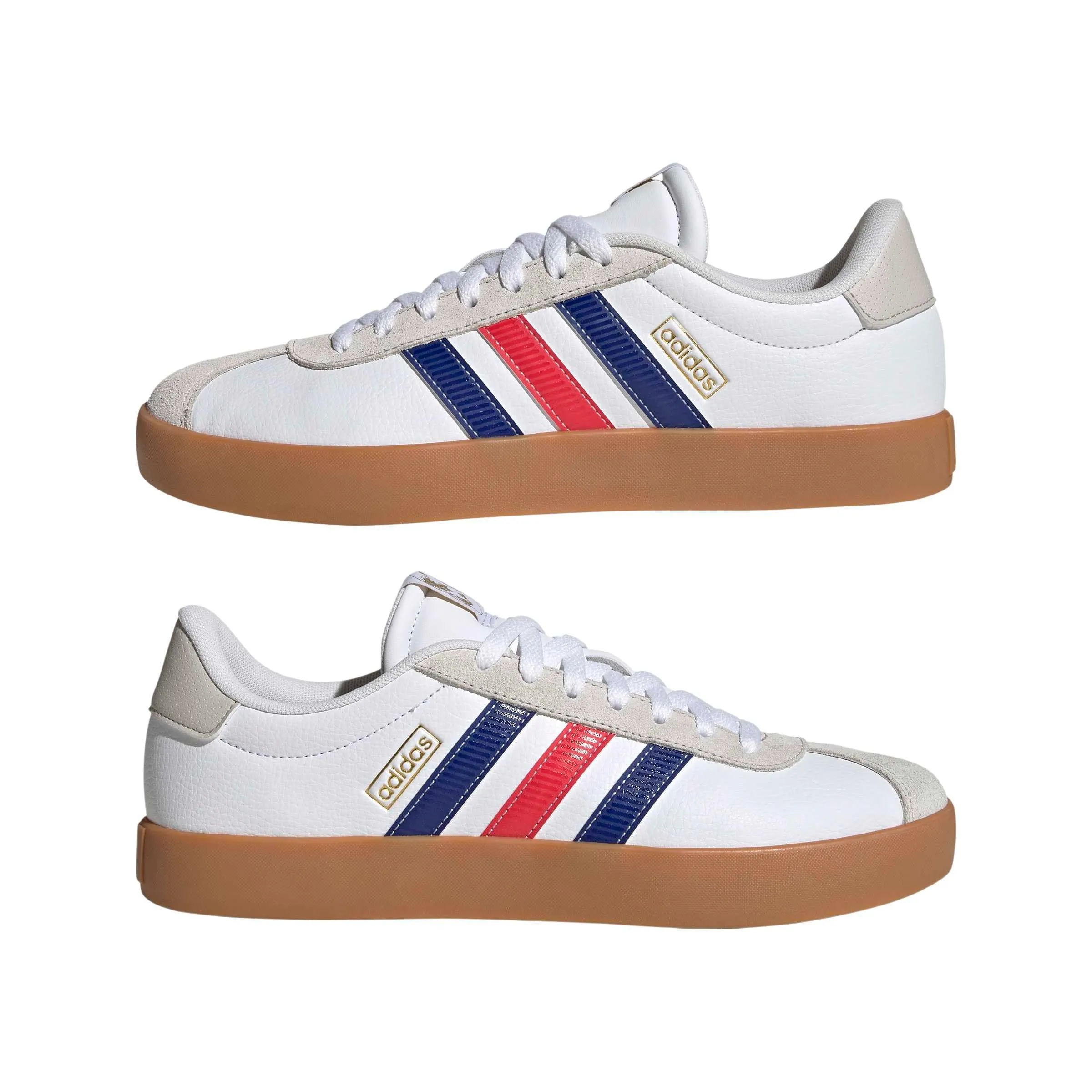 adidas VL Court 3.0 Shoes, Ftwr White/Pure Ruby/Mystery Ink, 36 EU - immagine 9