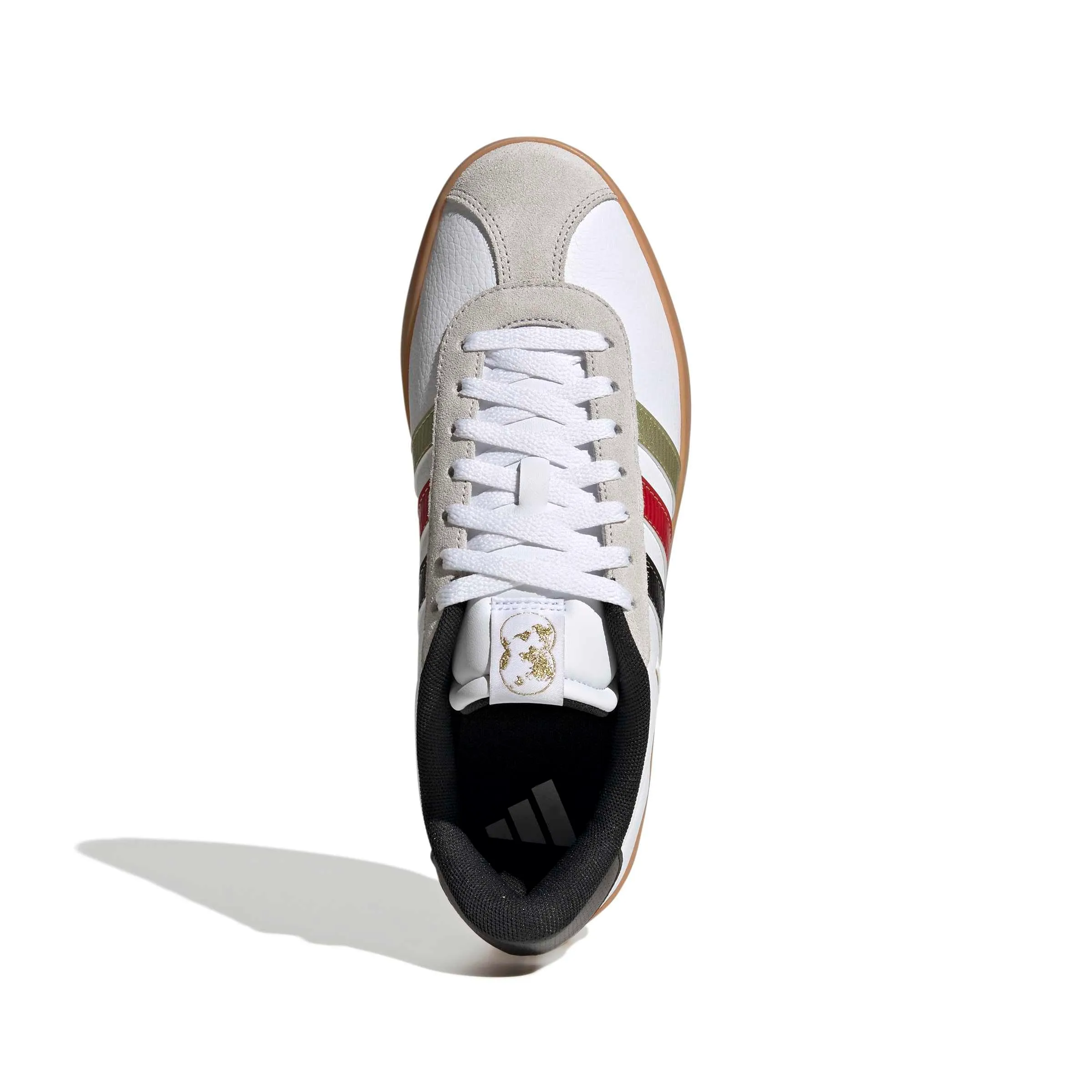 adidas VL Court 3.0 Shoes, Ftwr White/Core Black/Gold Met., 44 EU - immagine 2