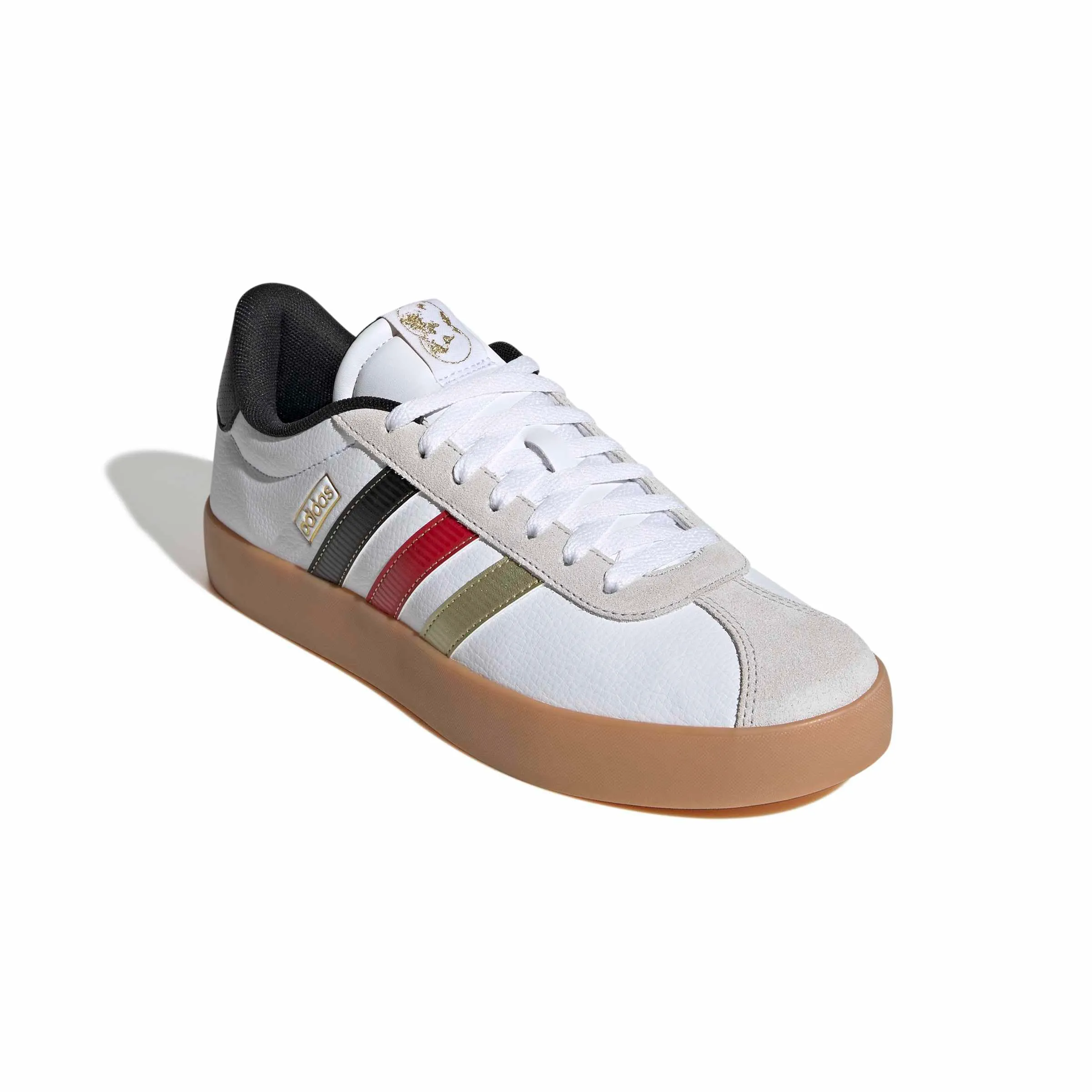 adidas VL Court 3.0 Shoes, Ftwr White/Core Black/Gold Met., 44 EU - immagine 4