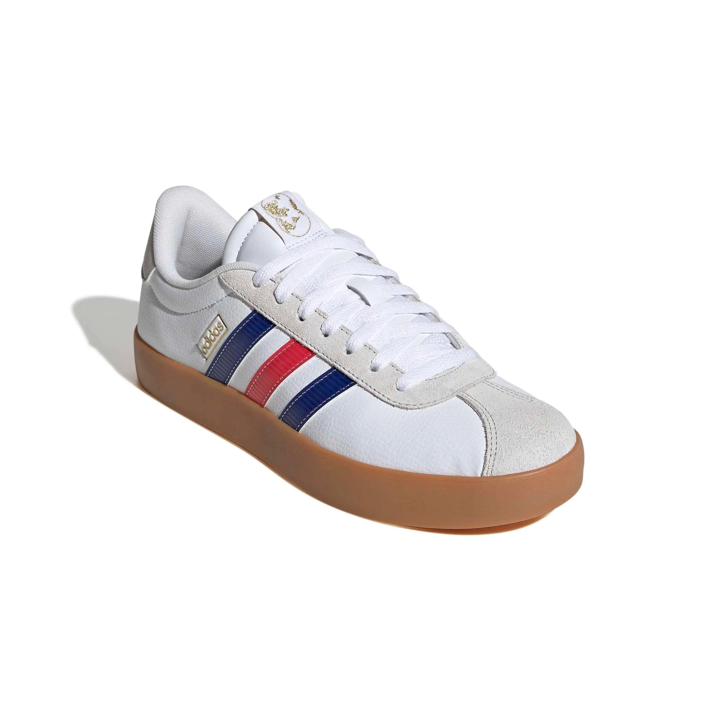 adidas VL Court 3.0 Shoes, Ftwr White/Pure Ruby/Mystery Ink, 36 2/3 EU - immagine 5